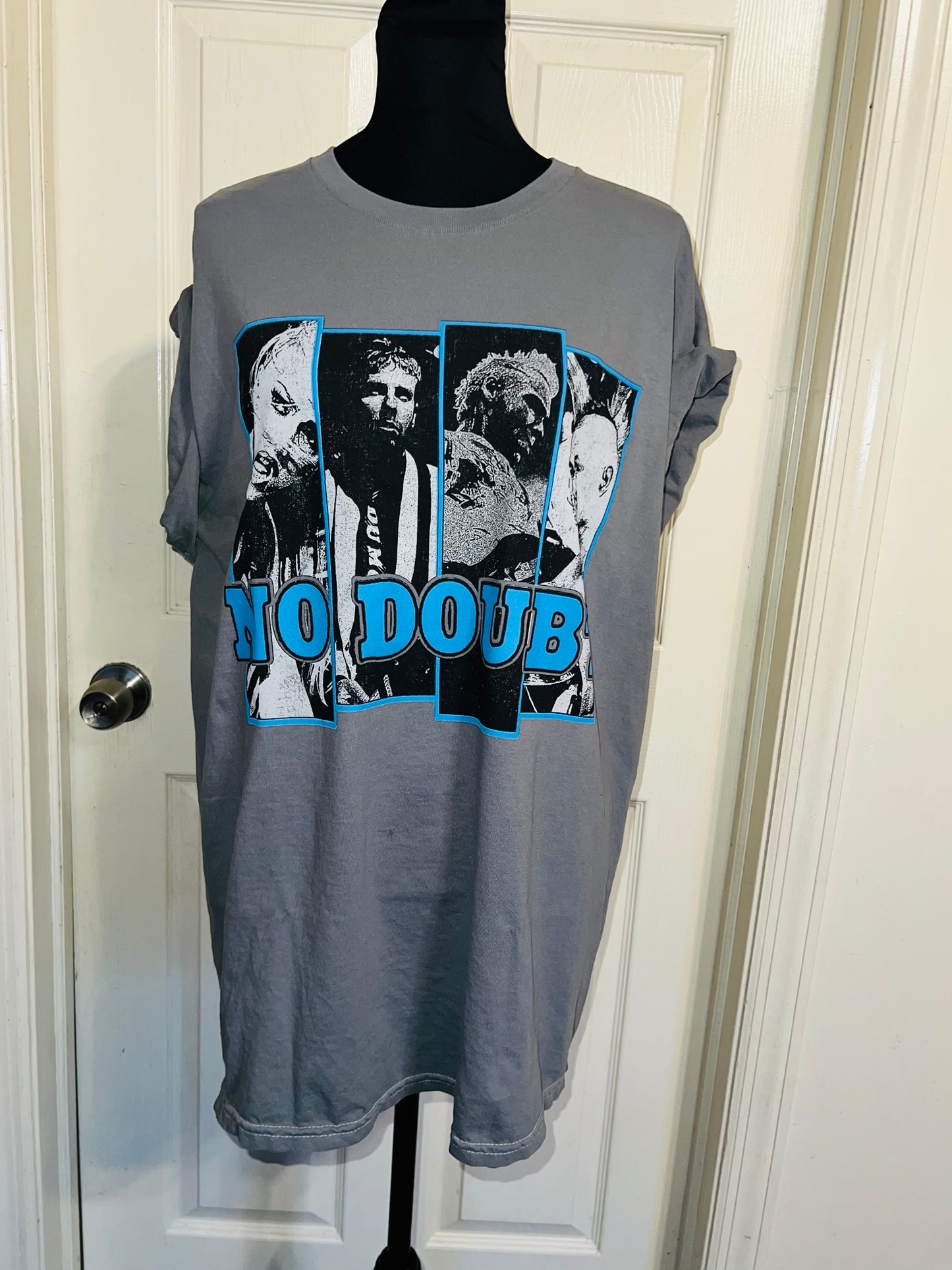 No Doubt Oversized Distressed Tee