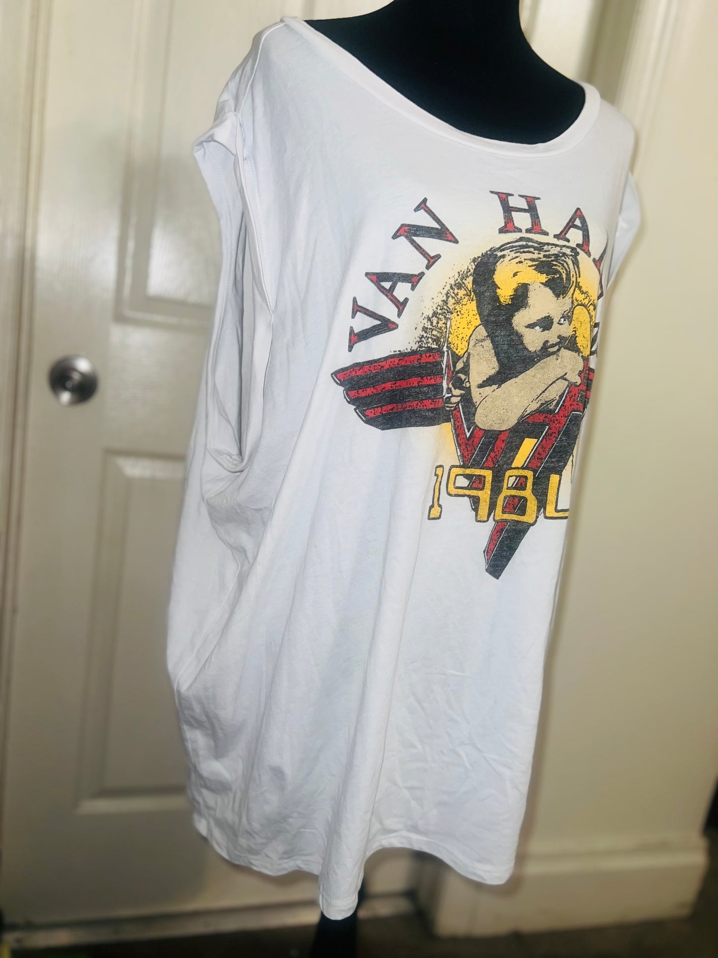 Van Halen Oversized Distressed Tee