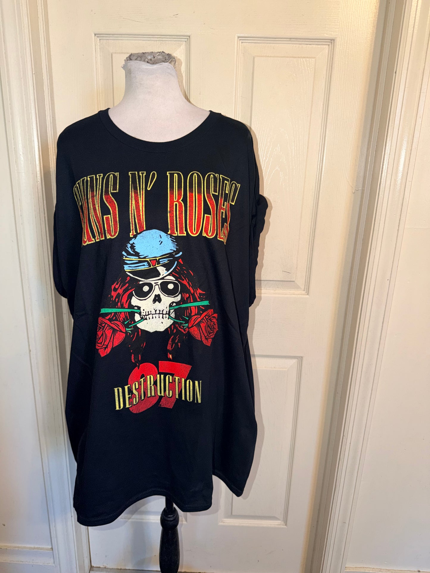 Guns N’ Roses Double Sided Oversized Distressed Tee