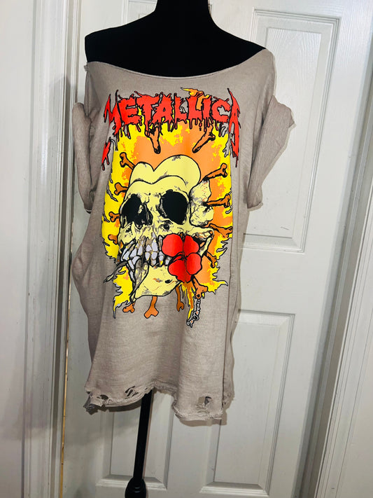Metallica Oversized Distressed Tee