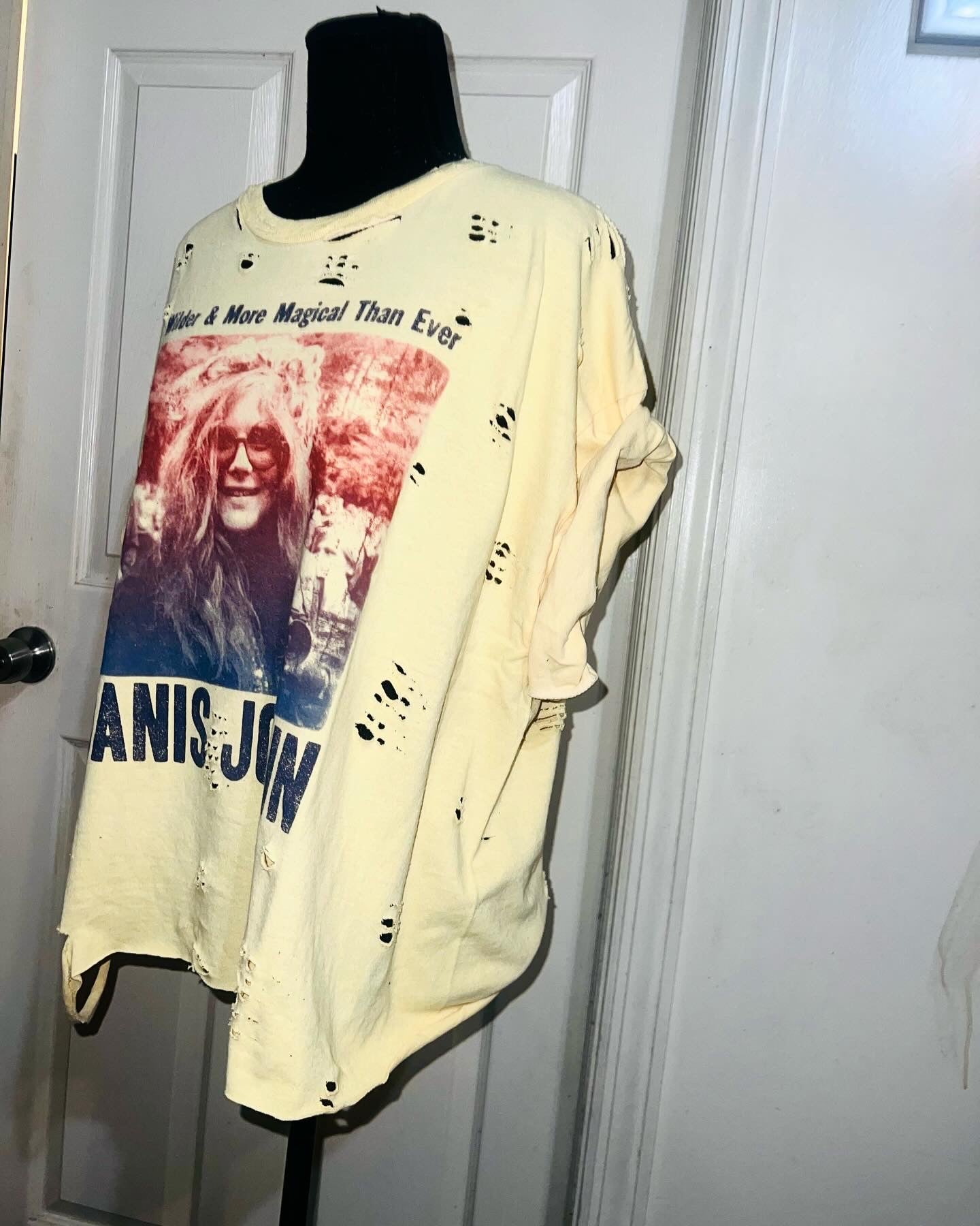 Janis Joplin Oversized Distressed Tee