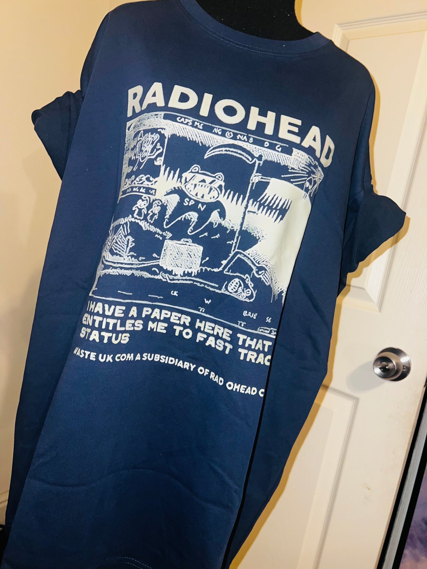 Radiohead Oversized Distressed Tee