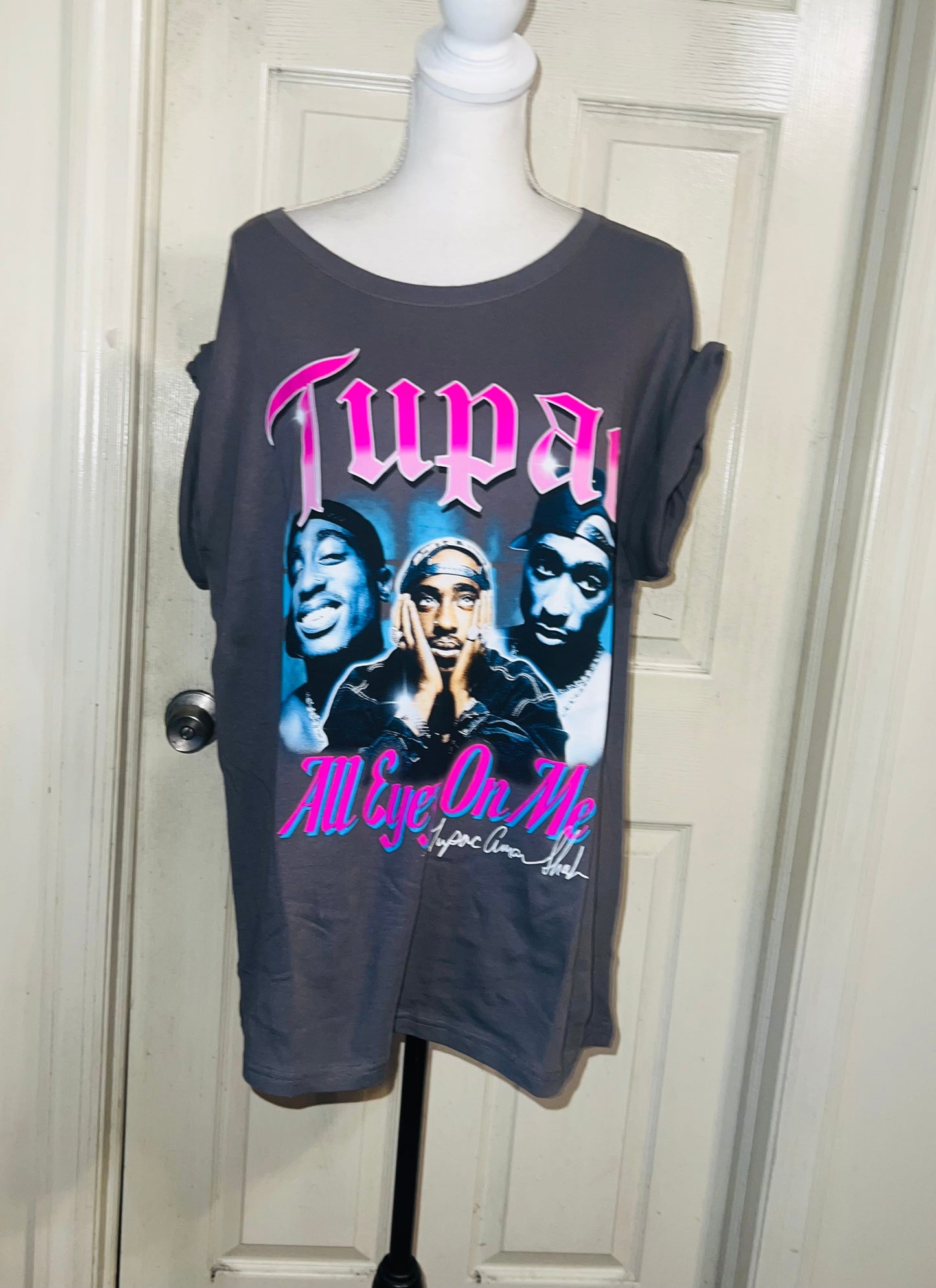 Tupac Oversized Distressed Tee