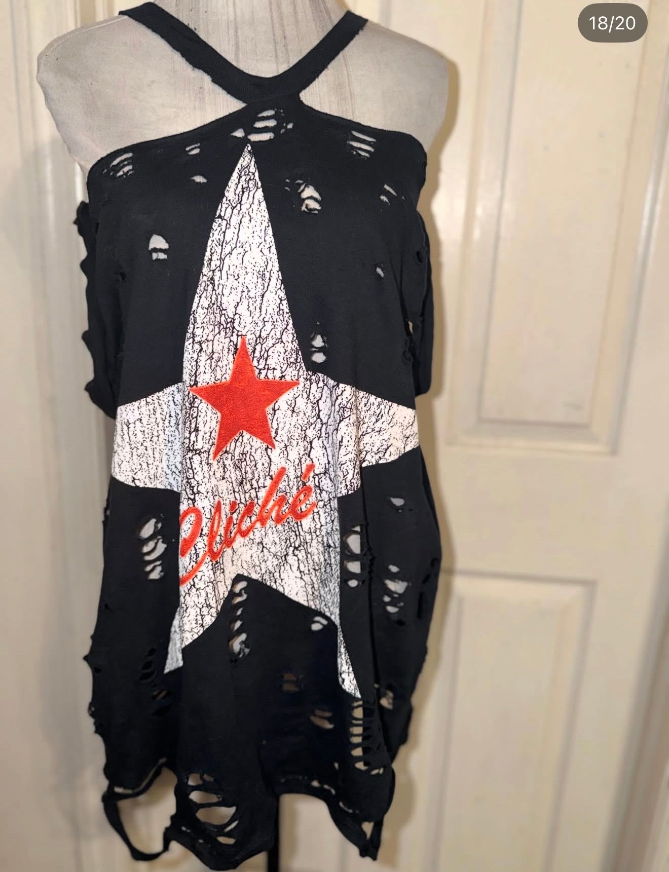 Machine Gun Kelly Double Sided Oversized Distressed Tee (as is)