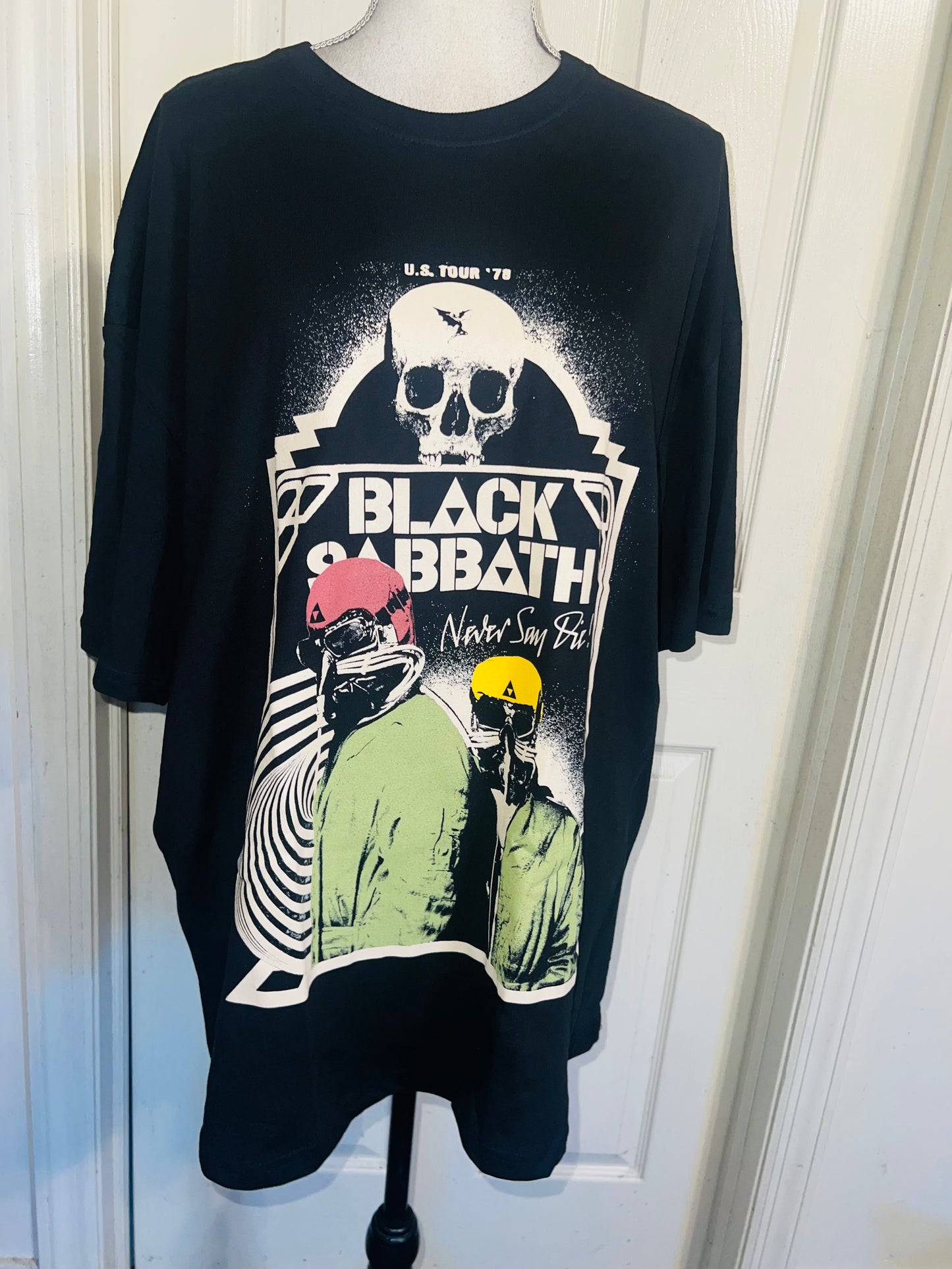 Black Sabbath Oversized Distressed Tee