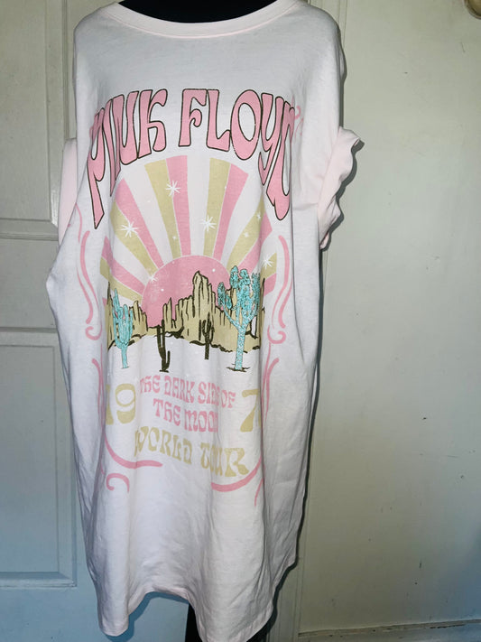 Pink Floyd Oversized Distressed Dress