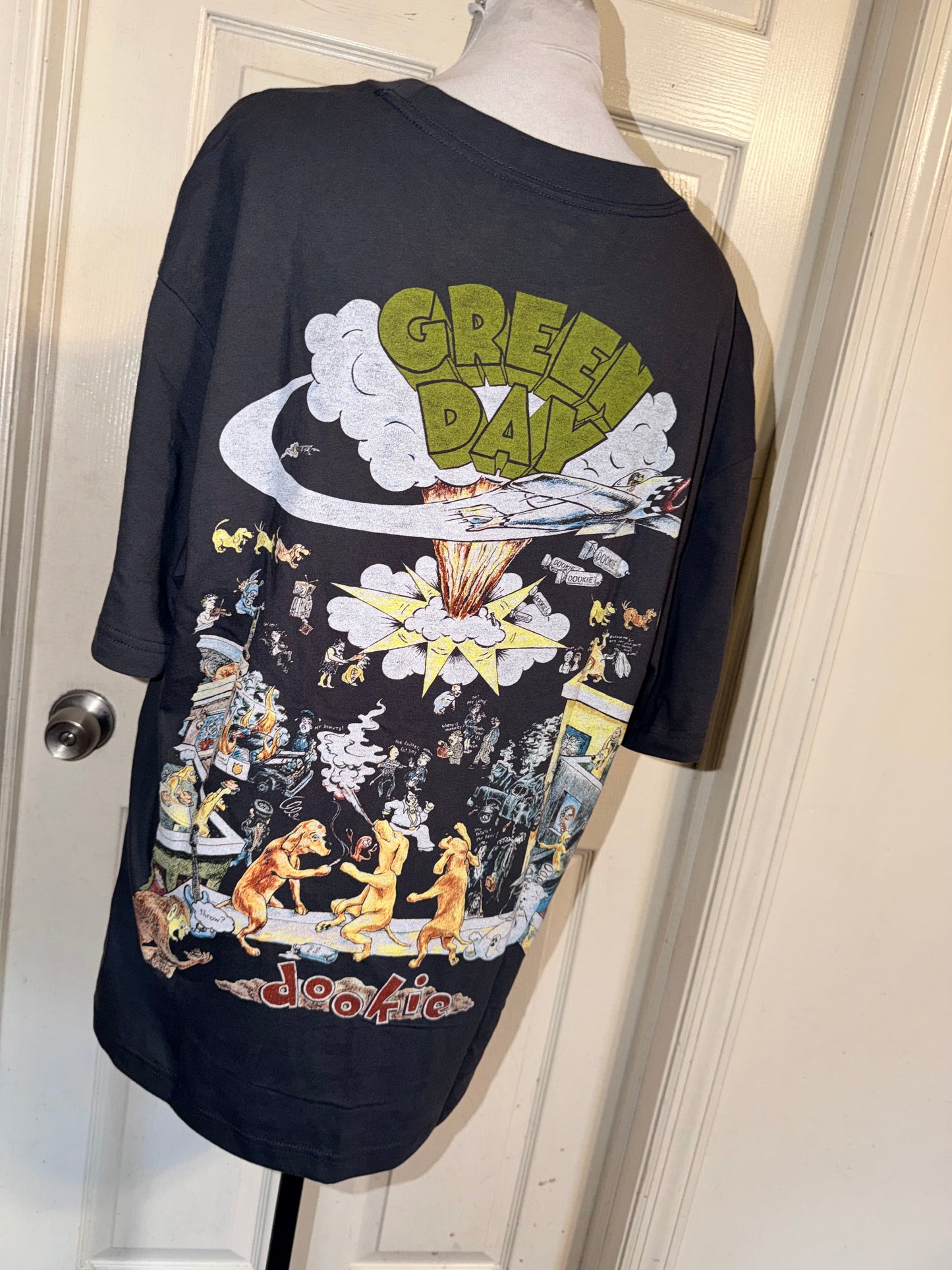 Green Day Double Sided Oversized Tee