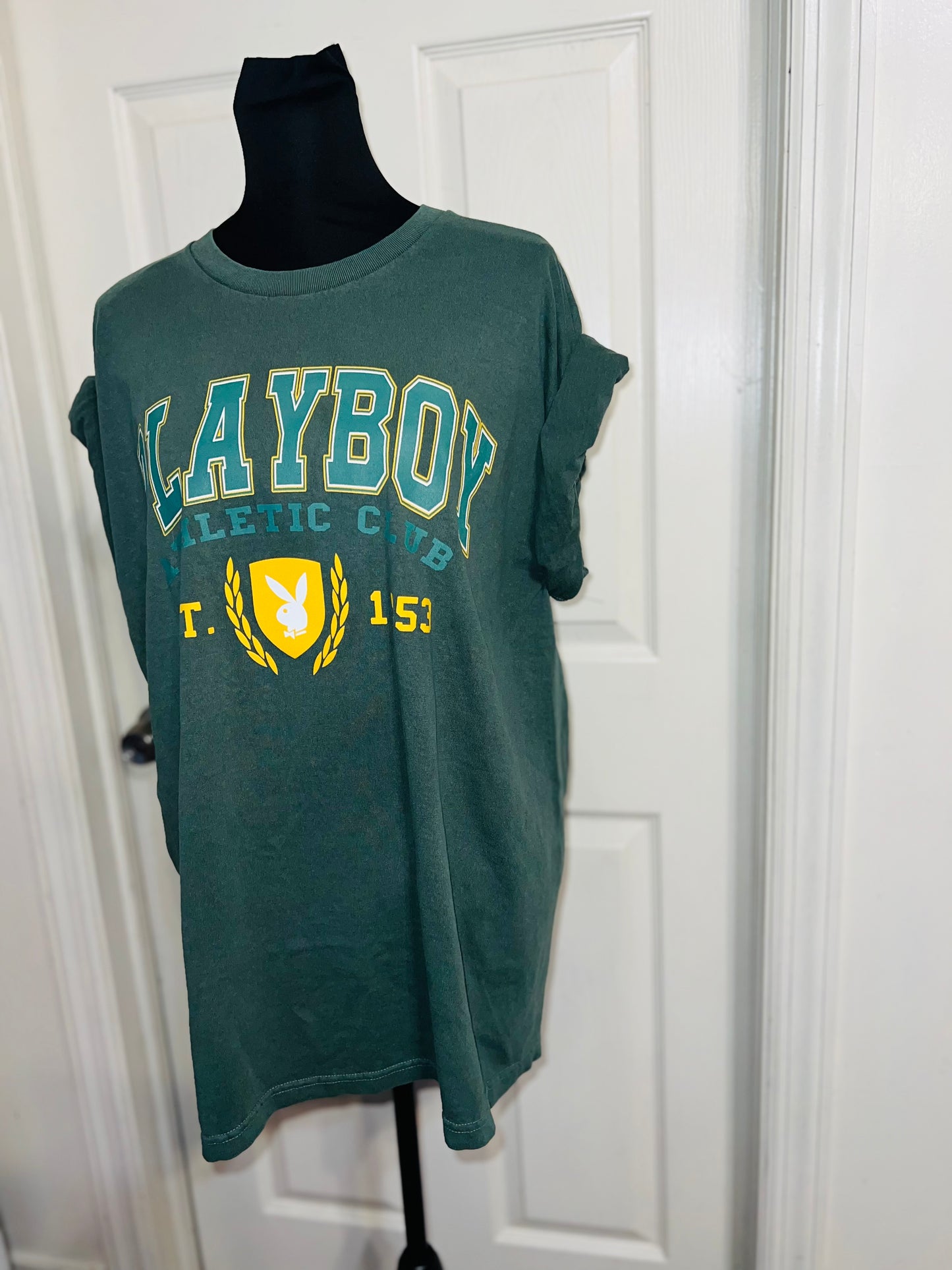 Playboy Oversized Distressed Tee