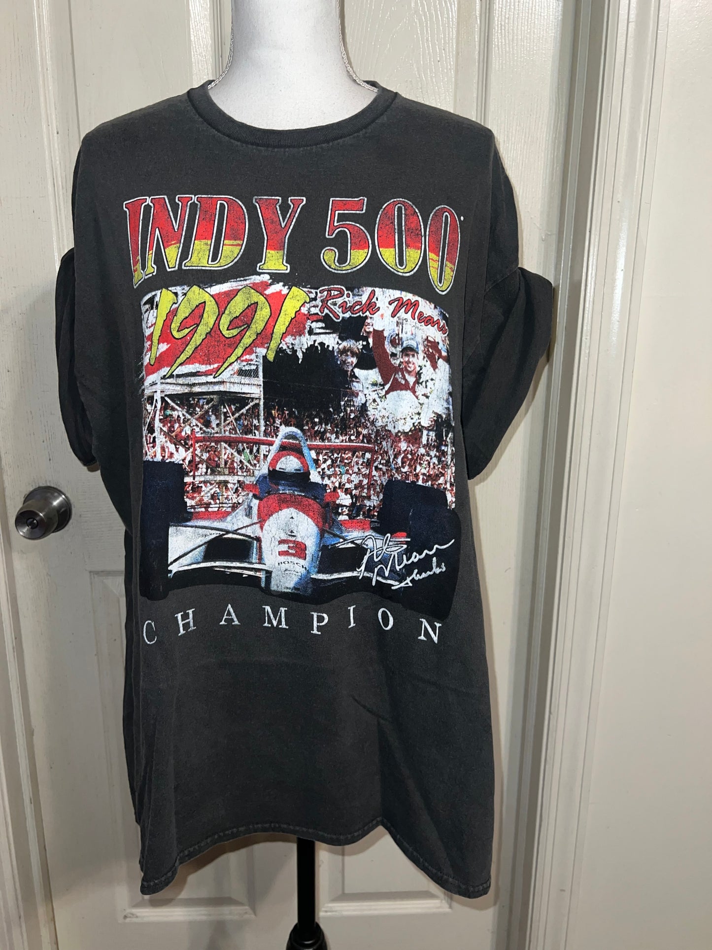 Indy 500 Oversized Distressed Tee