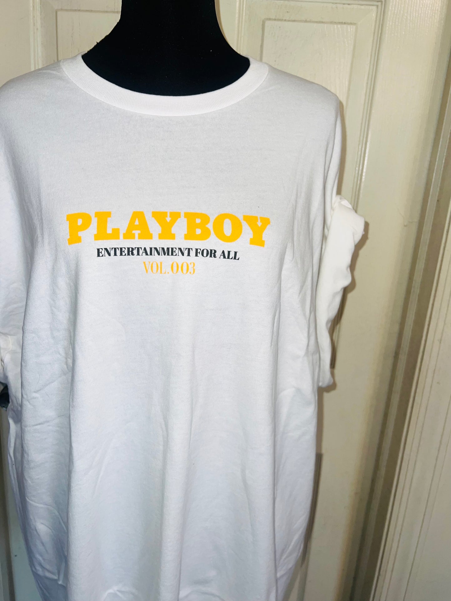Playboy Double Sided Oversized Distressed Tee