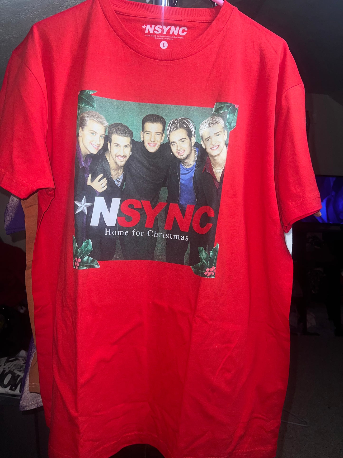 NSYNC Home for Christmas Oversized Tee