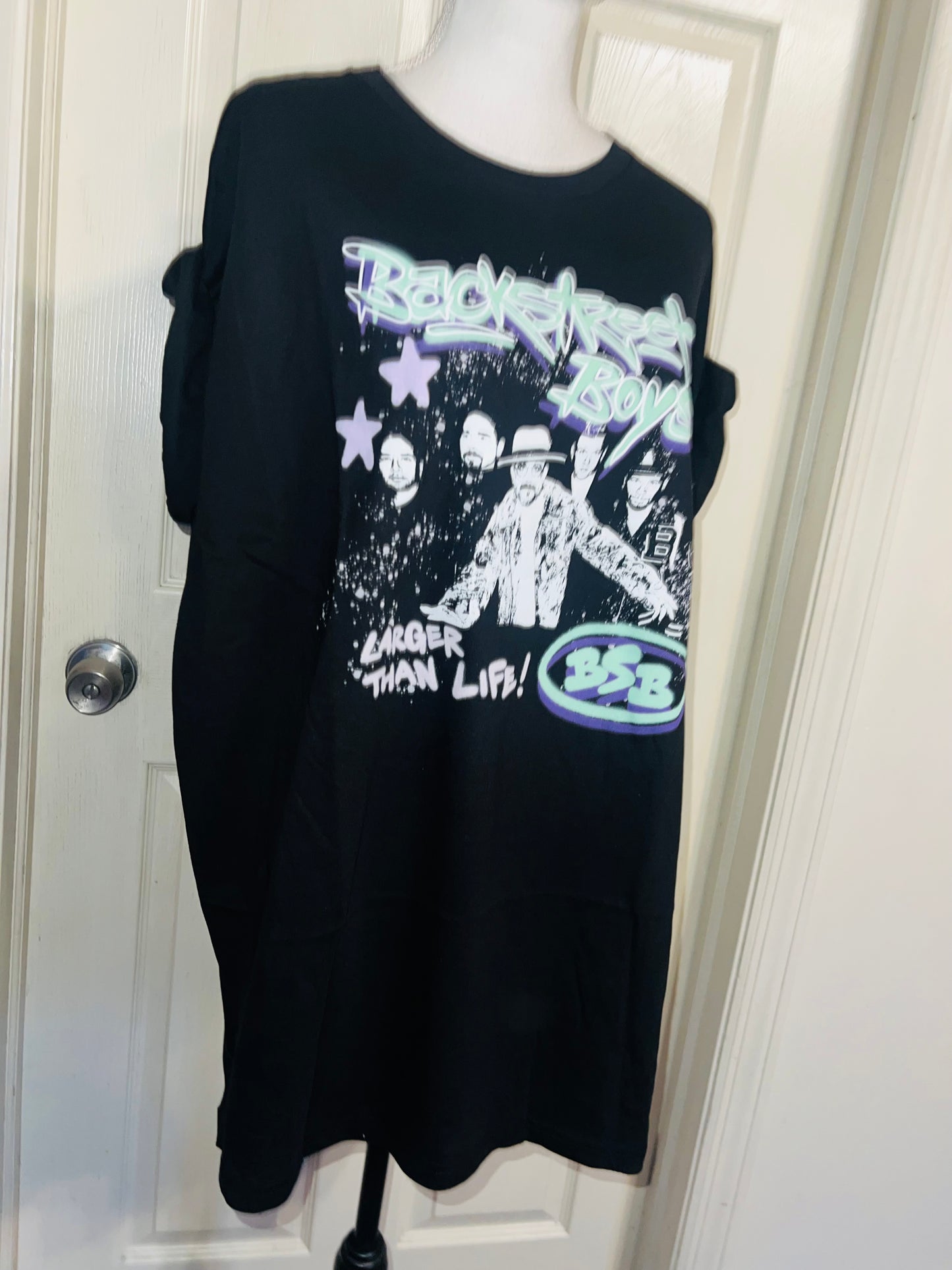Backstreet Boys Oversized Distressed Tee