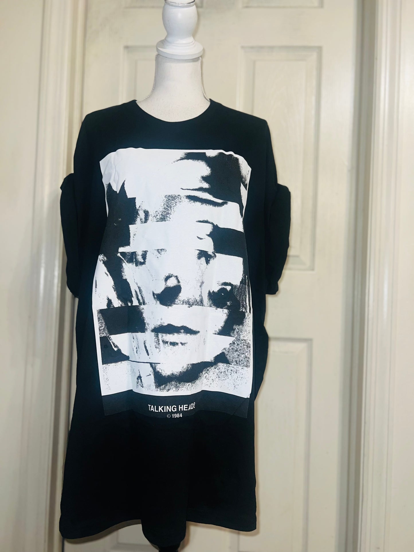 The Talking Heads Double Sided Oversized Distressed Tee