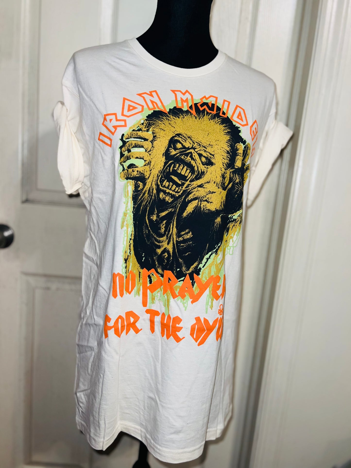 Iron Maiden Oversized Distressed T-Shirt