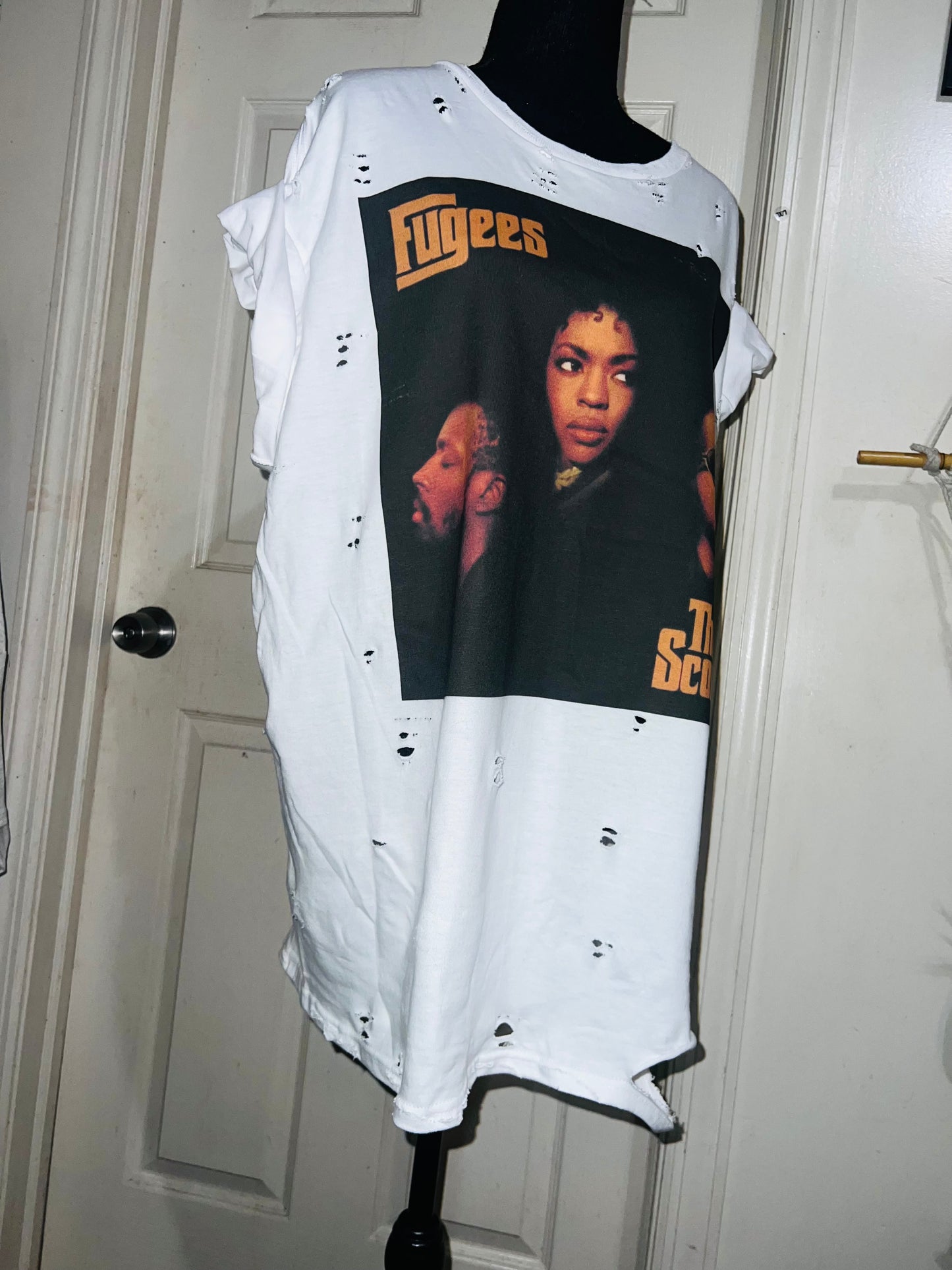 Fugees Oversized Distressed Tee