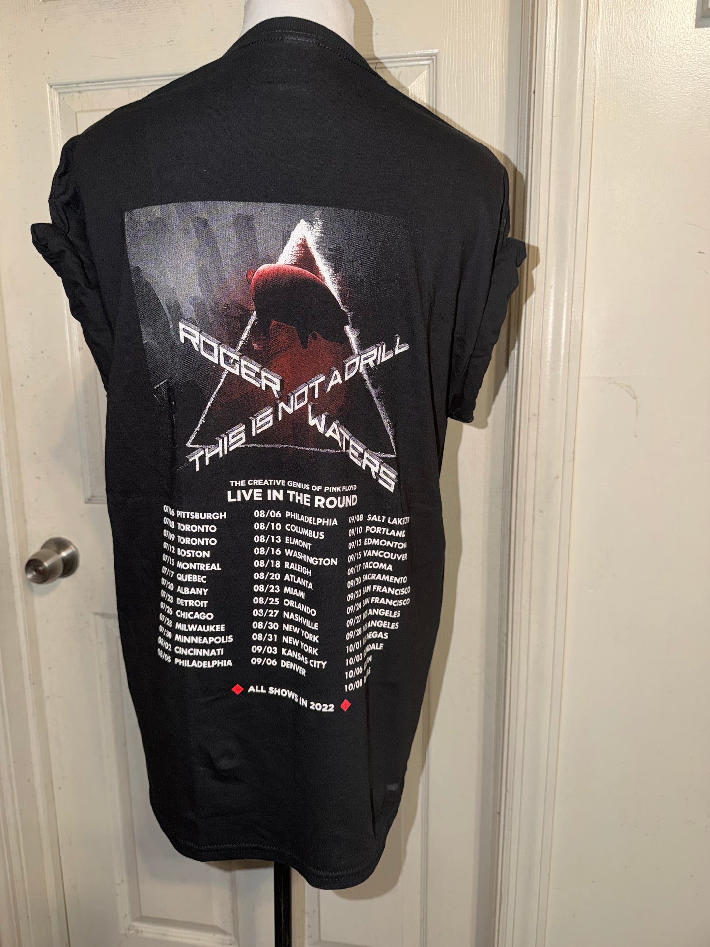 Pink Floyd Roger Waters Oversized Double Sided Distressed Tee