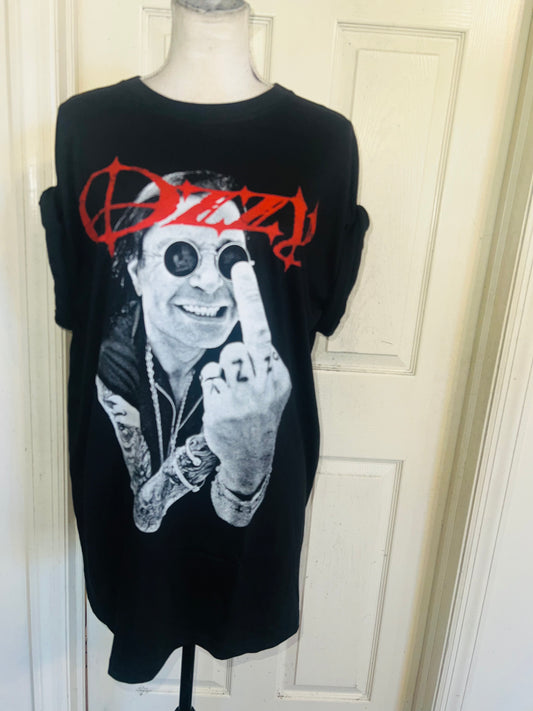 Ozzy Osbourne Oversized Distressed