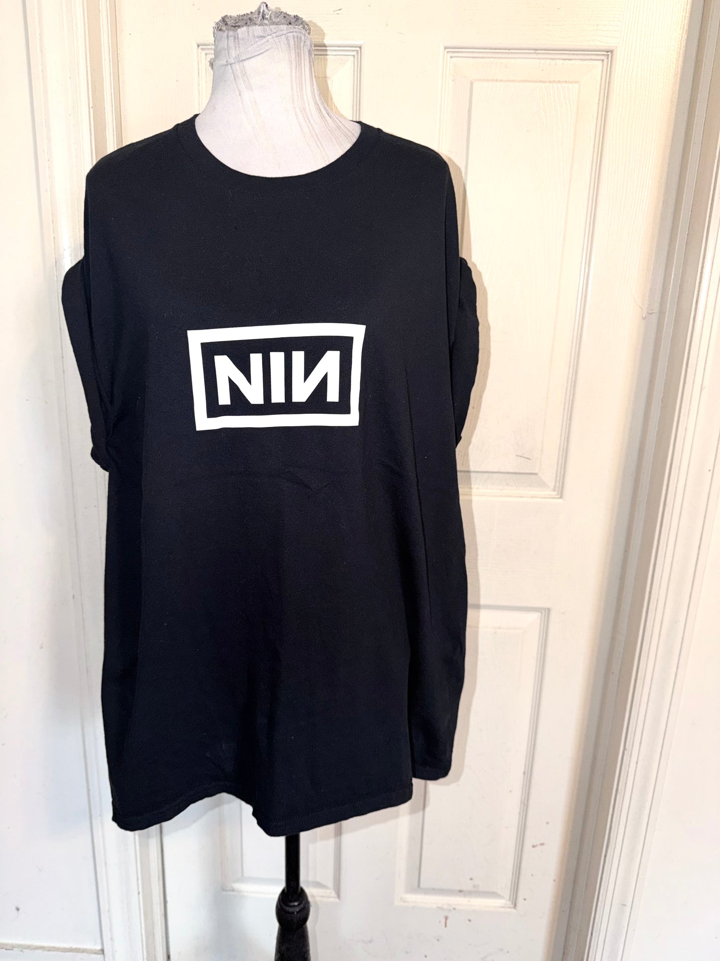 Nine Inch Nails Double Sided Oversized Distressed Tee