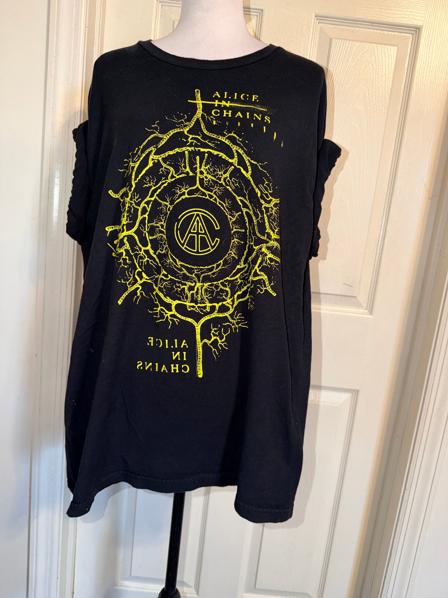Alice In Chains Double Sided Oversized Distressed Tee