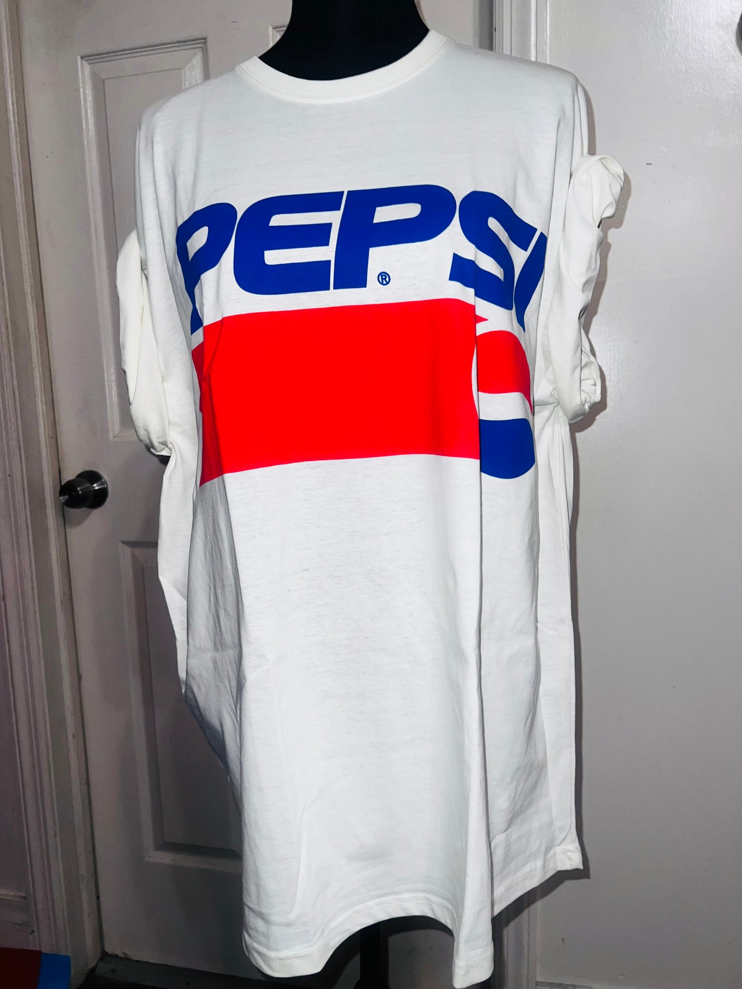 Pepsi Double Sided Oversized Distressed Tee