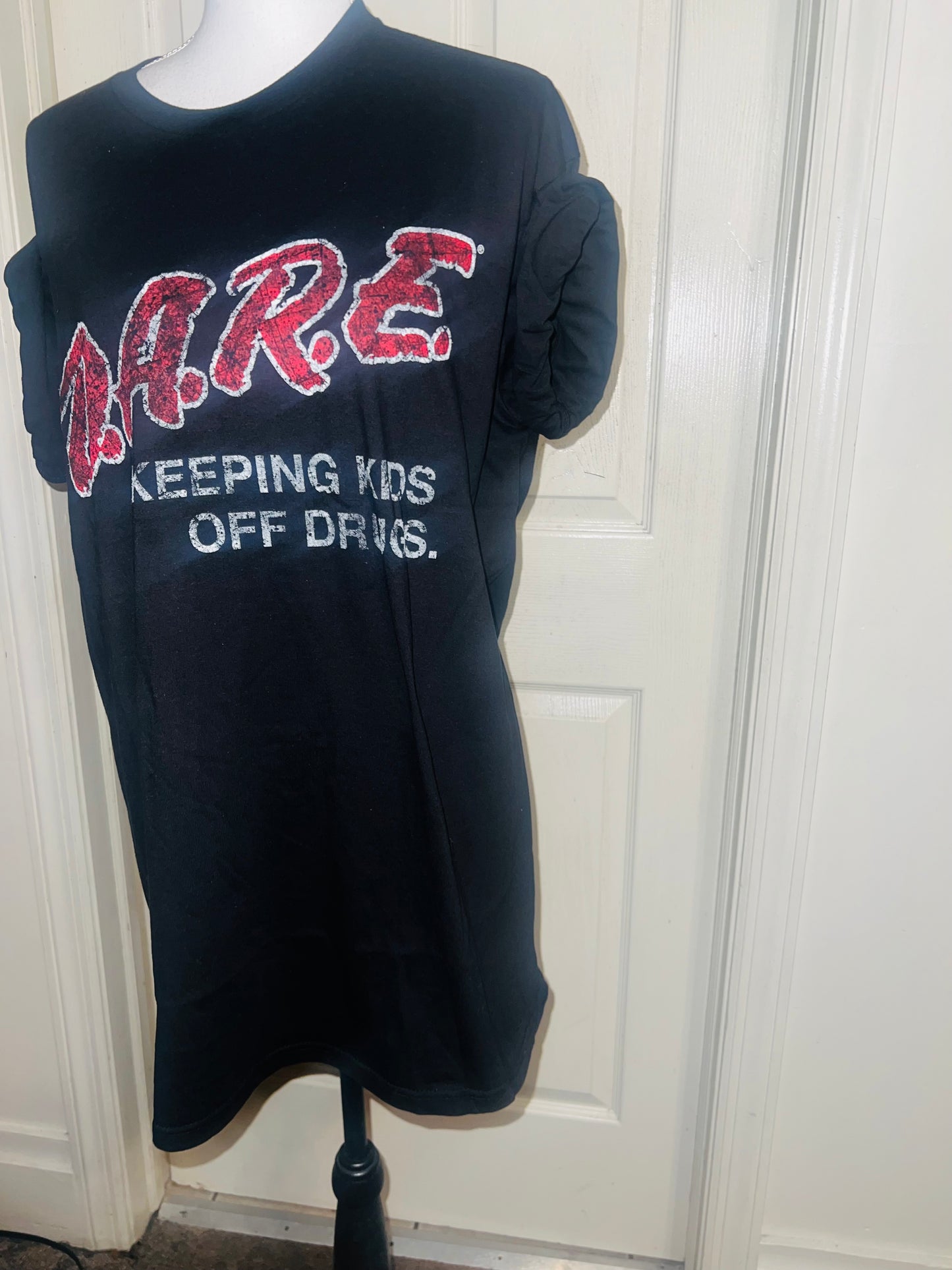 D.A.R.E. Oversized Distressed Tee