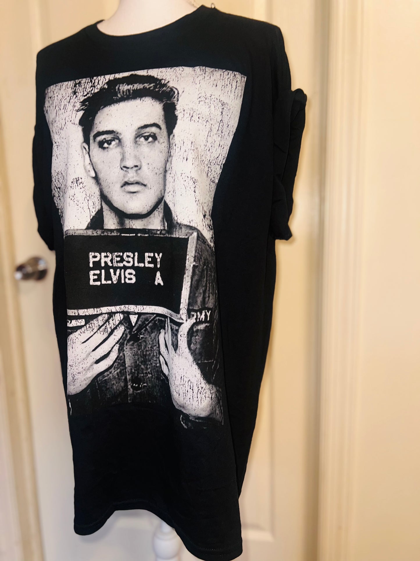 Elvis Oversized Distressed Tee