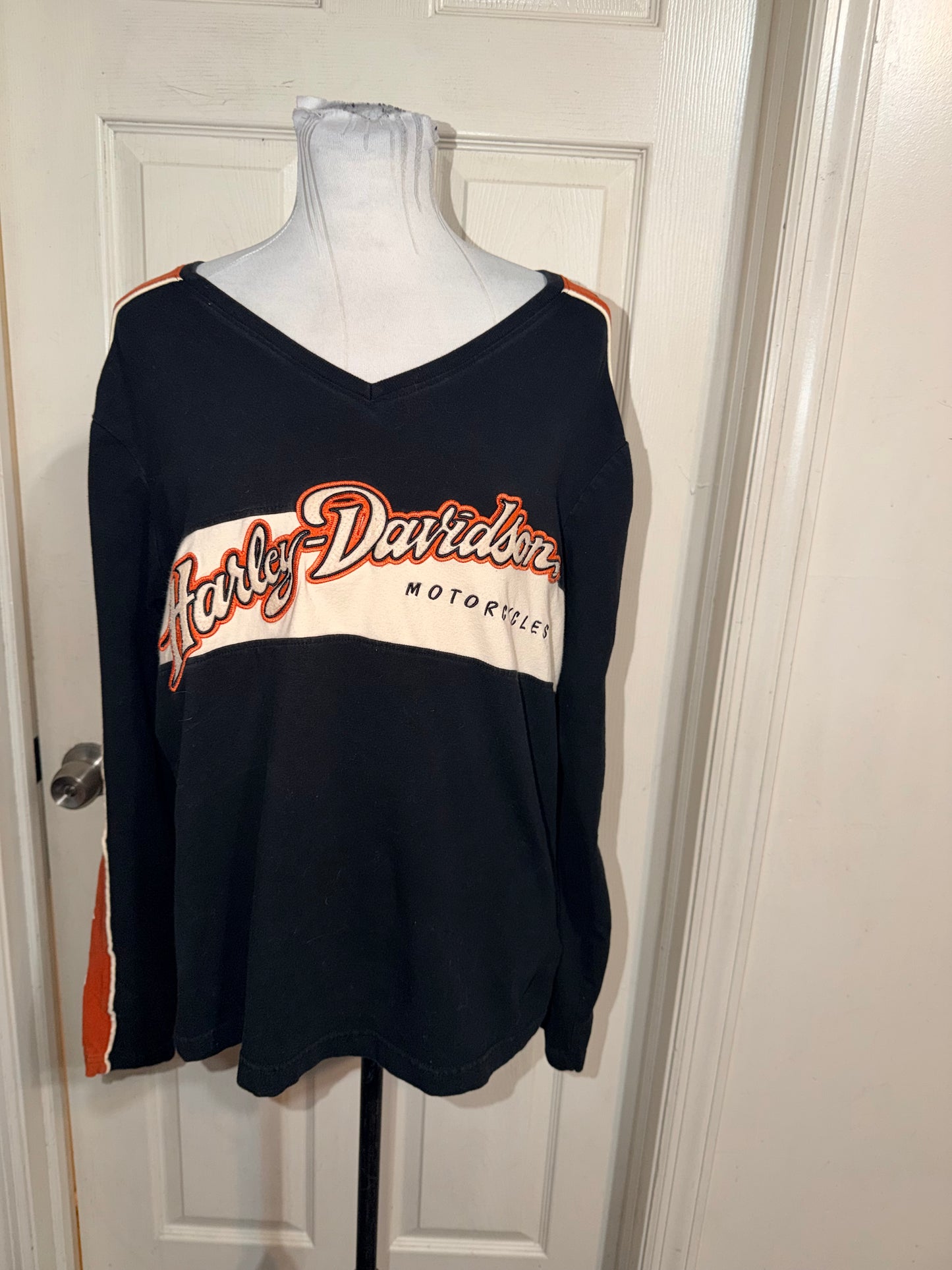 Harley Davidson Double Sided Oversized Long Sleeve Jersey Shirt