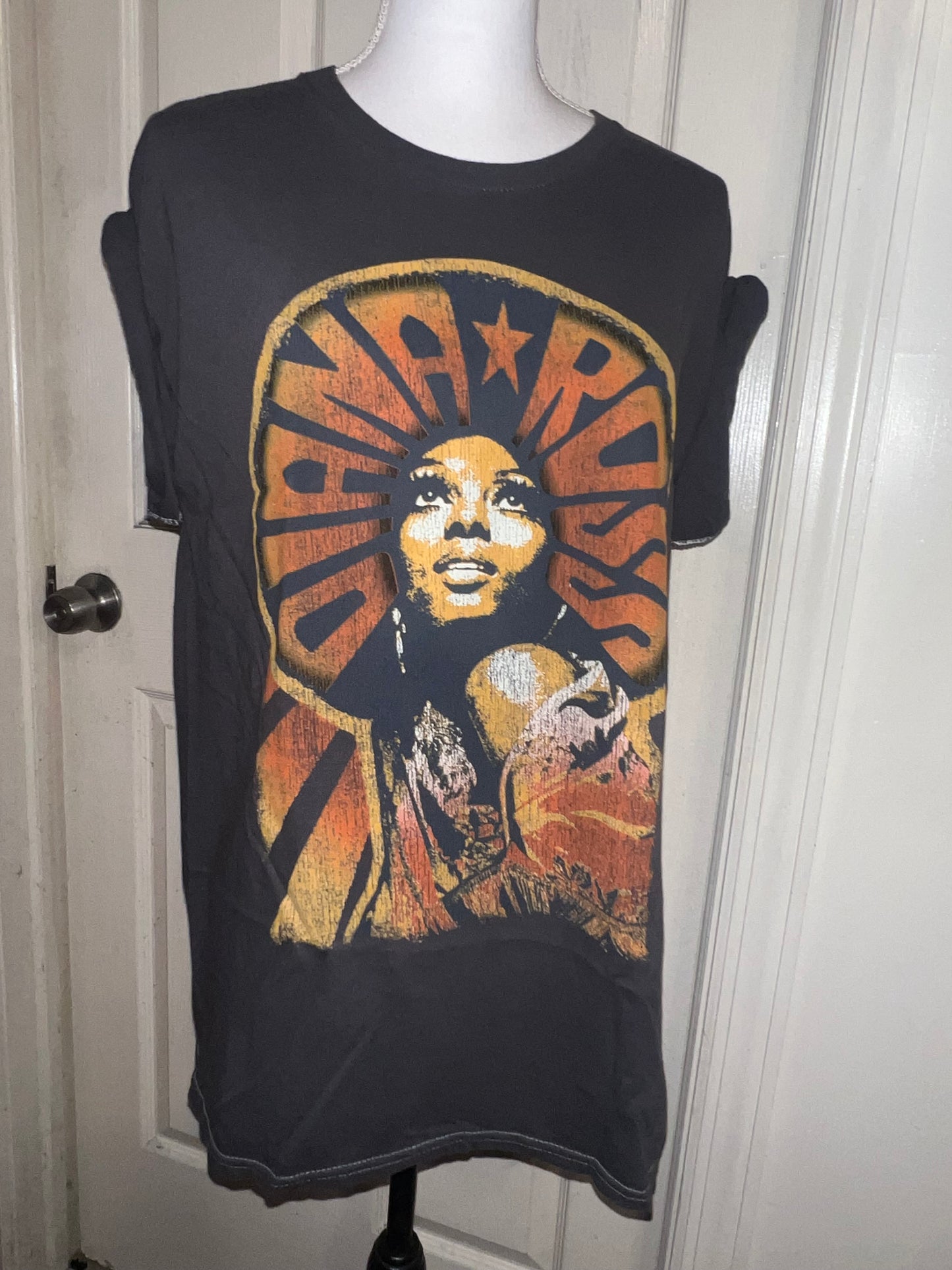 Diana Ross Oversized Distressed T-Shirt