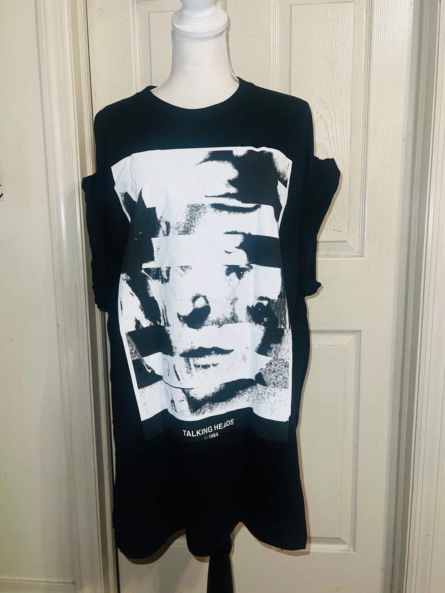 The Talking Heads Double Sided Oversized Distressed Tee