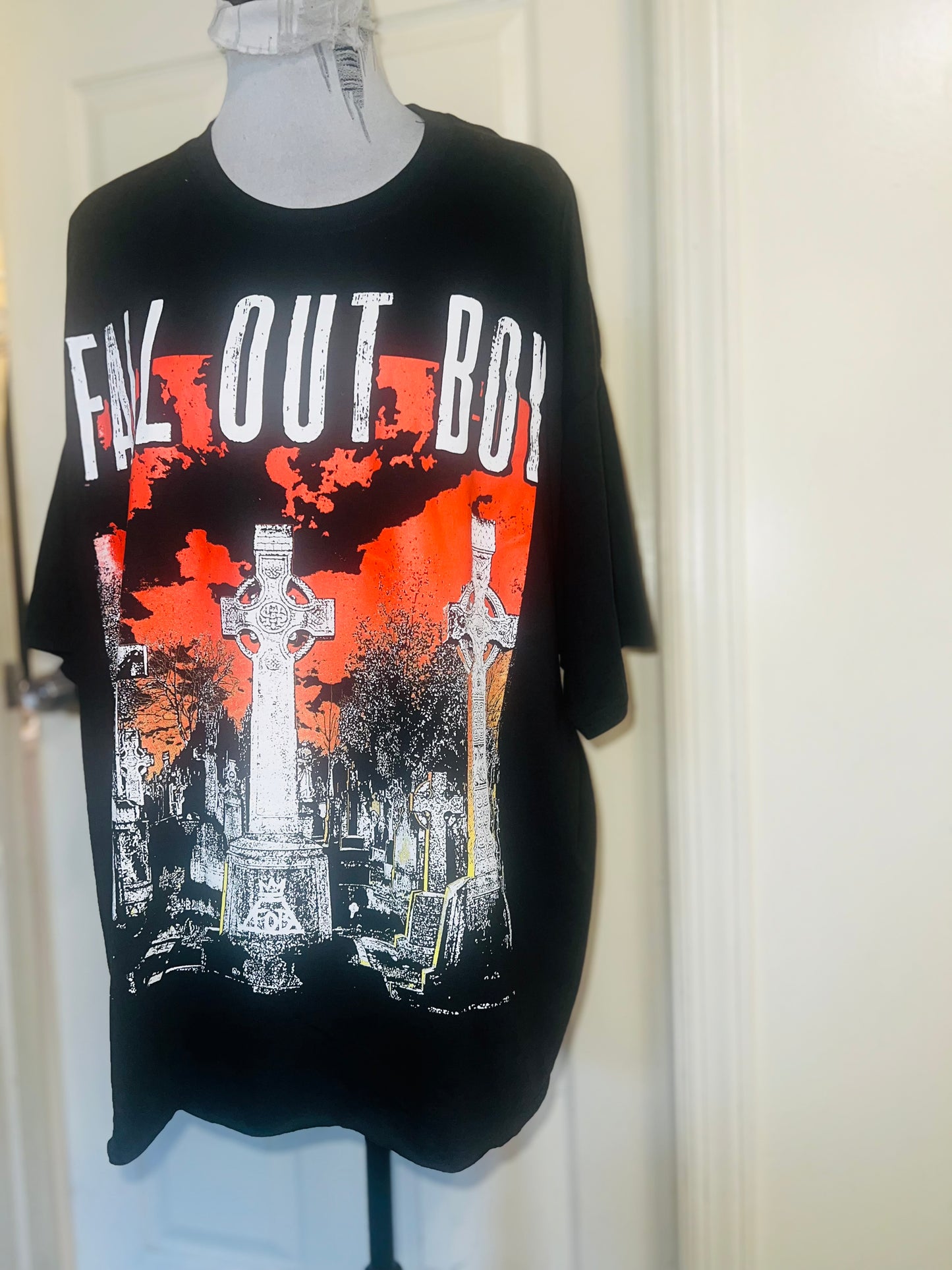 Fall Out Boy Oversized Distressed Tee