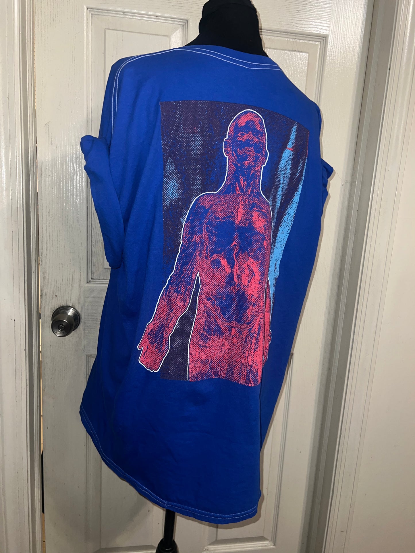Nirvana Double Sided Oversized Distressed Tee