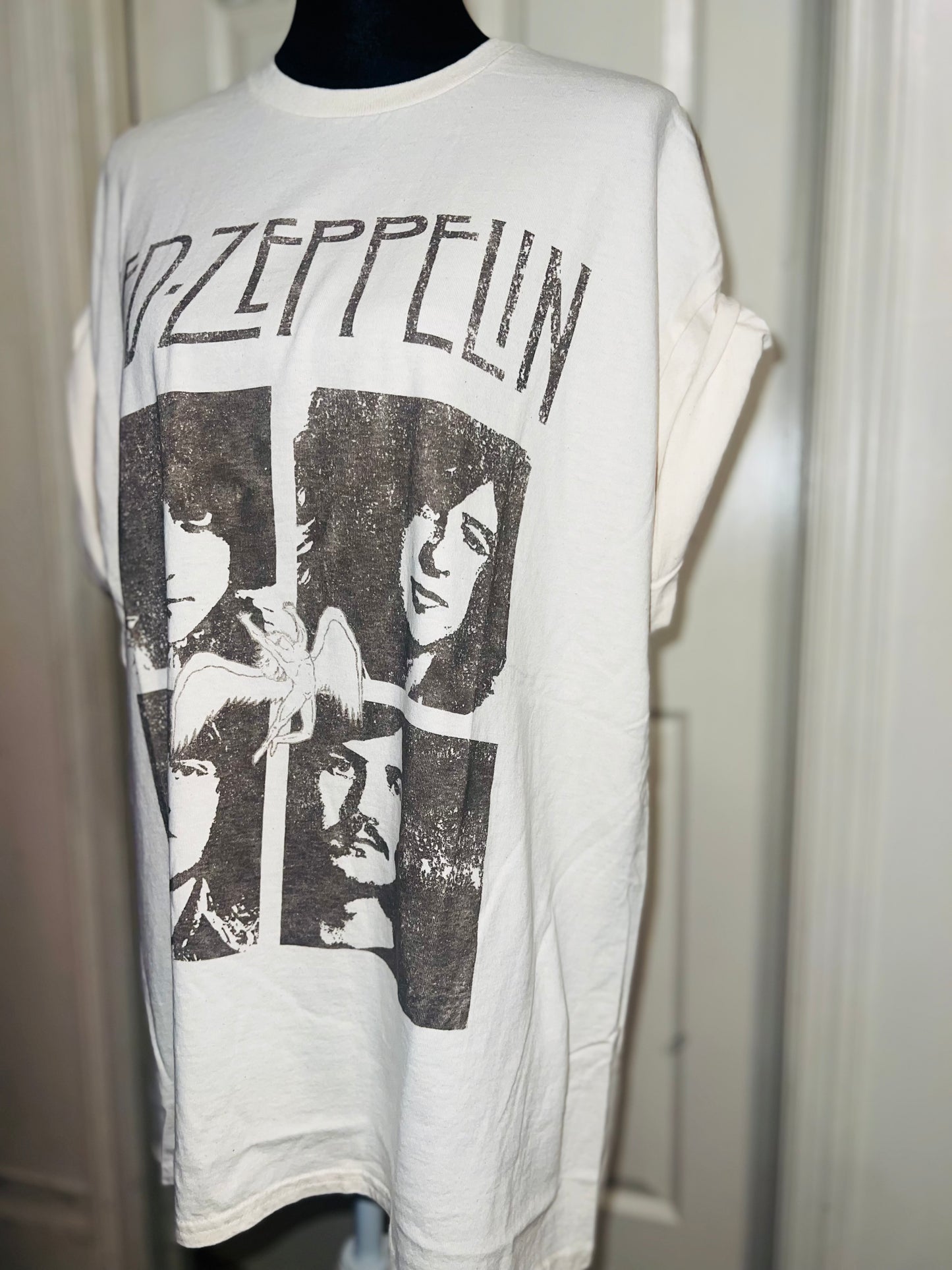 Led Zeppelin Oversized Distressed Tee