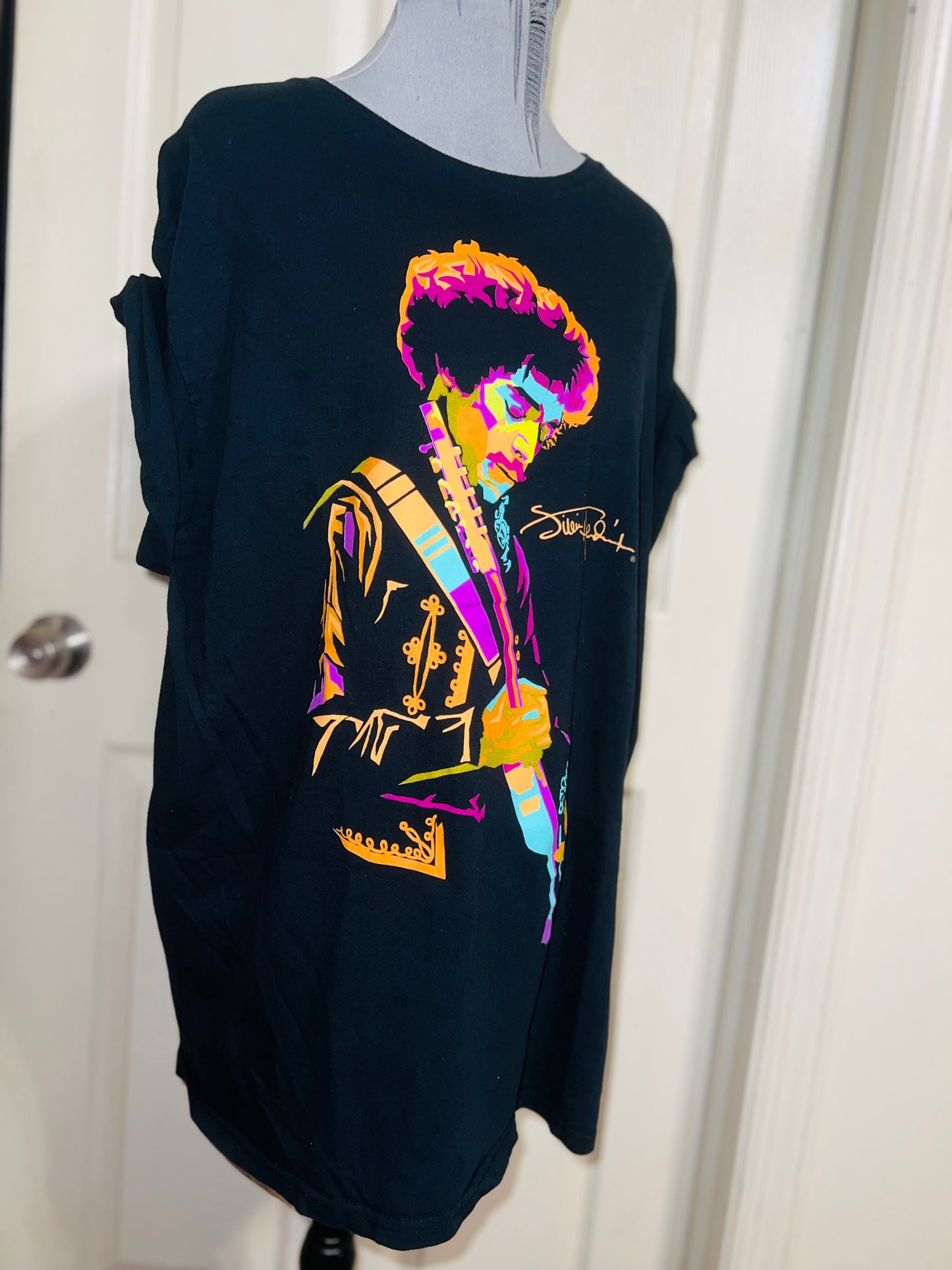 Jimi Hendrix Distressed Oversized Tee