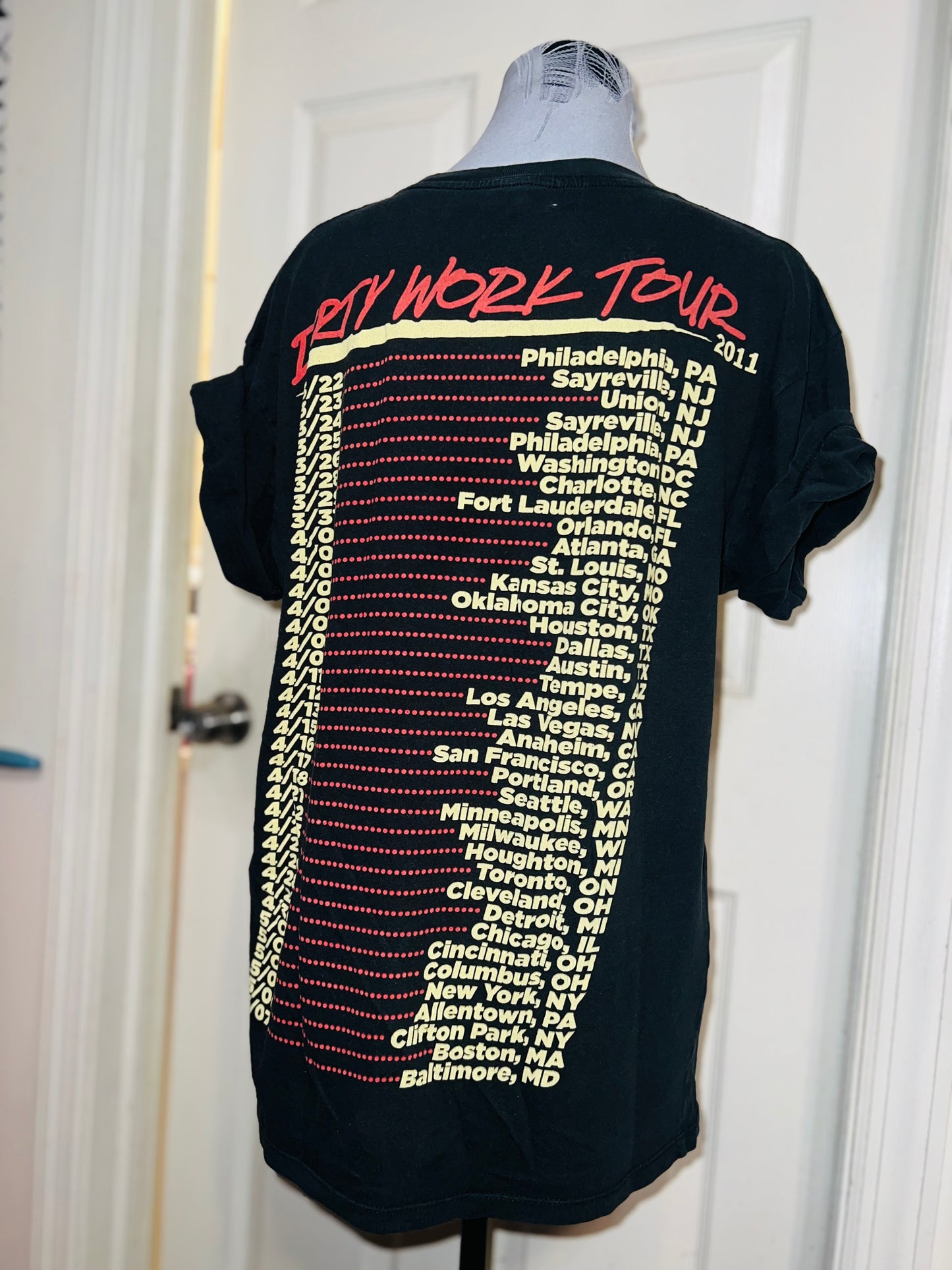 All Time Low Vintage Oversized Double Sided Tee