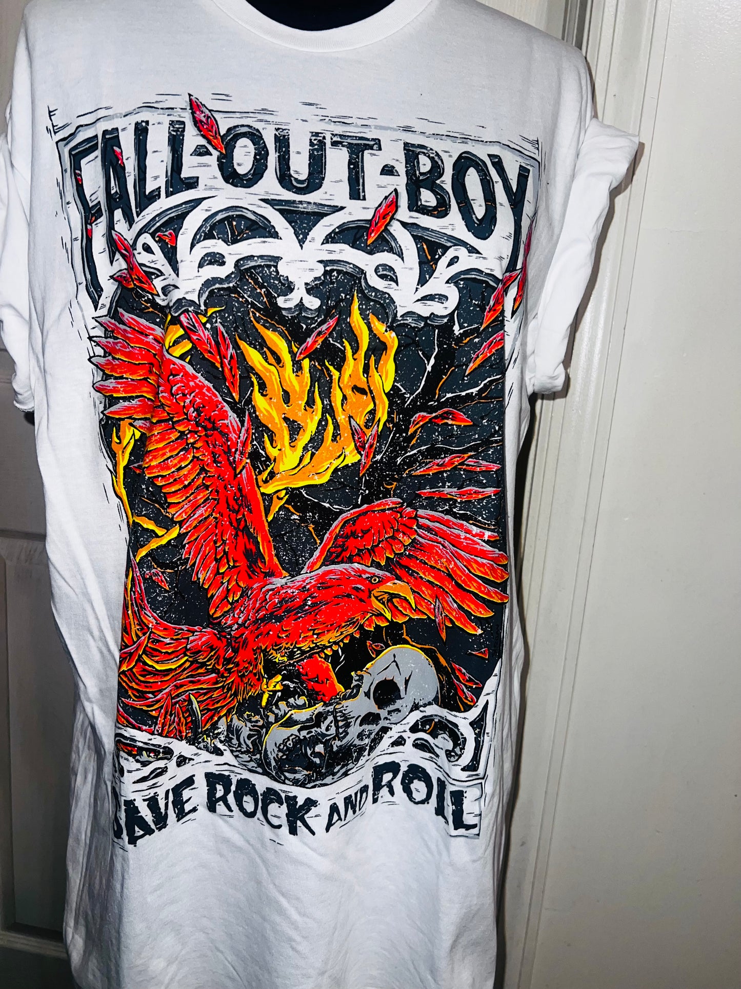 Fall Out Boy Oversized Distressed Tee