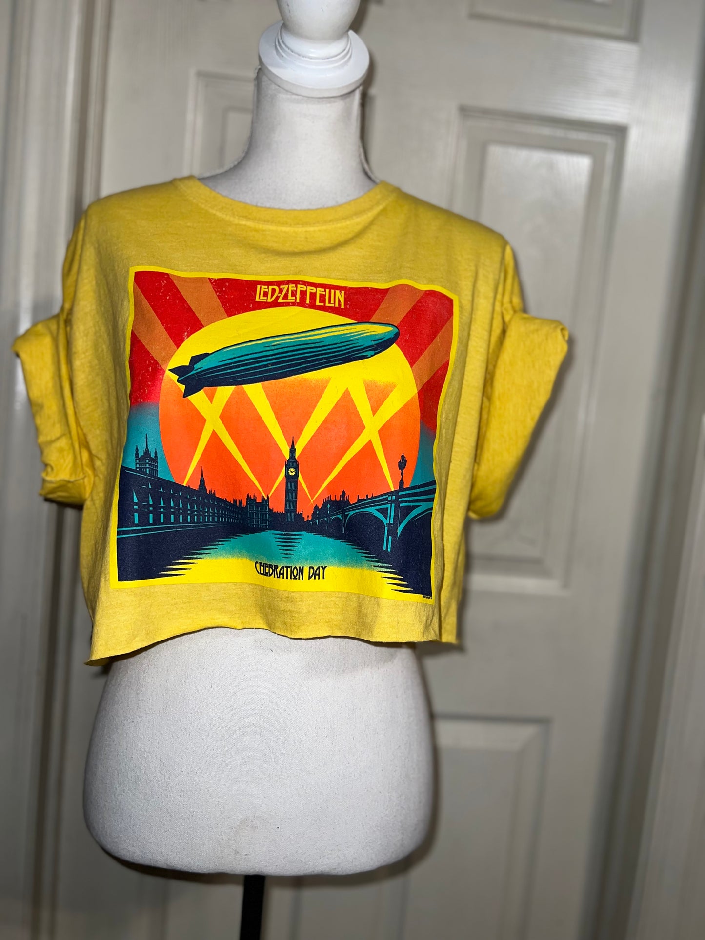 Led Zeppelin Blimp Oversized Distressed Tee