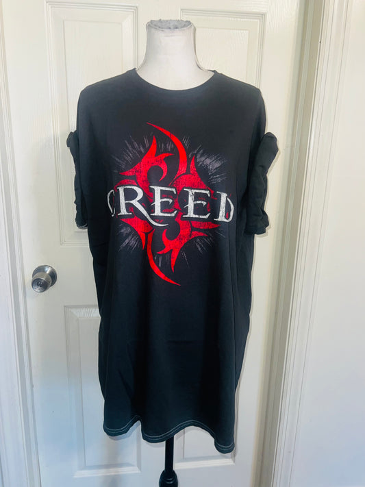 Creed Oversized Distressed Tee