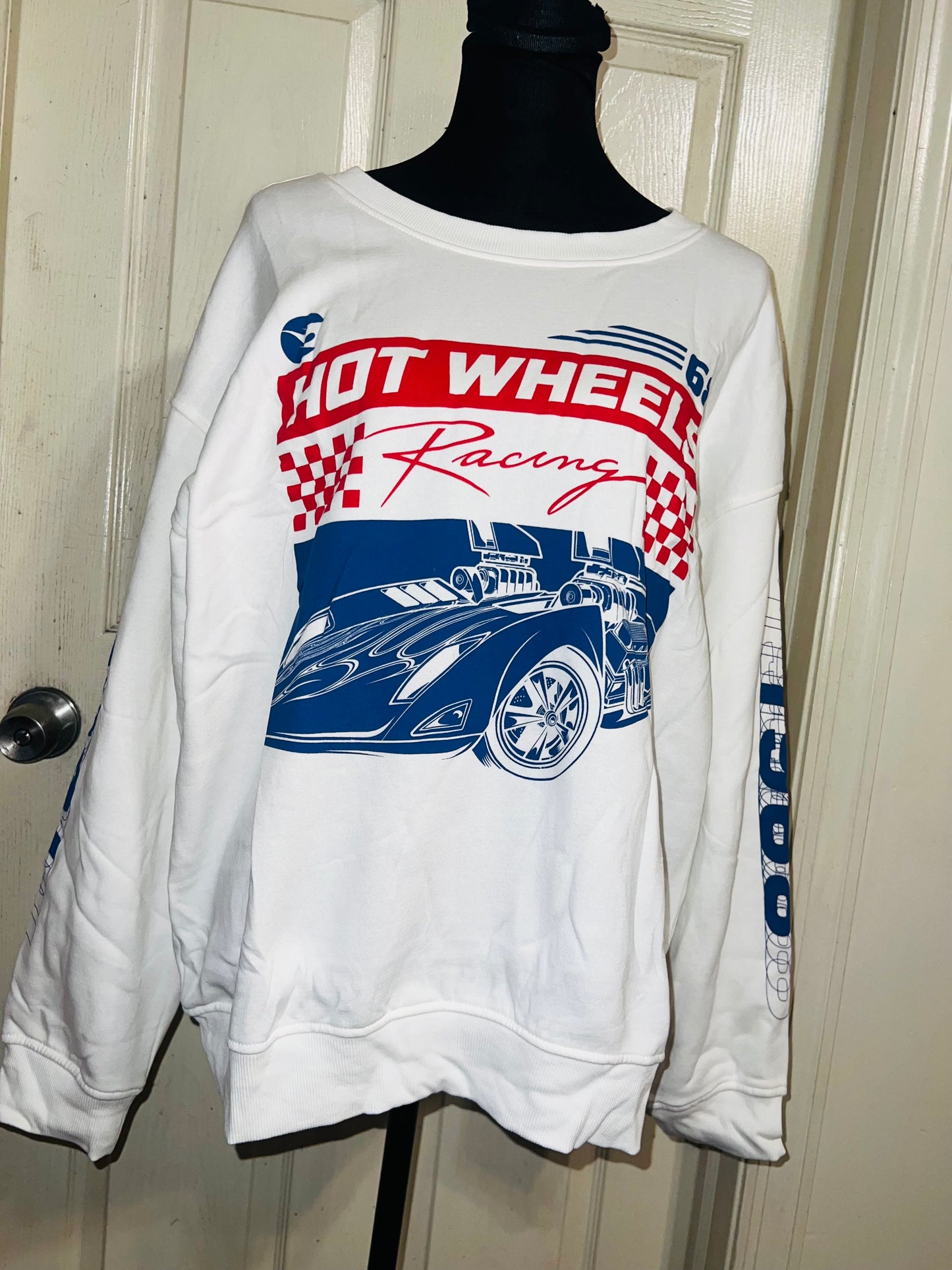 Hot Wheels Oversized Distressed Sweatshirt