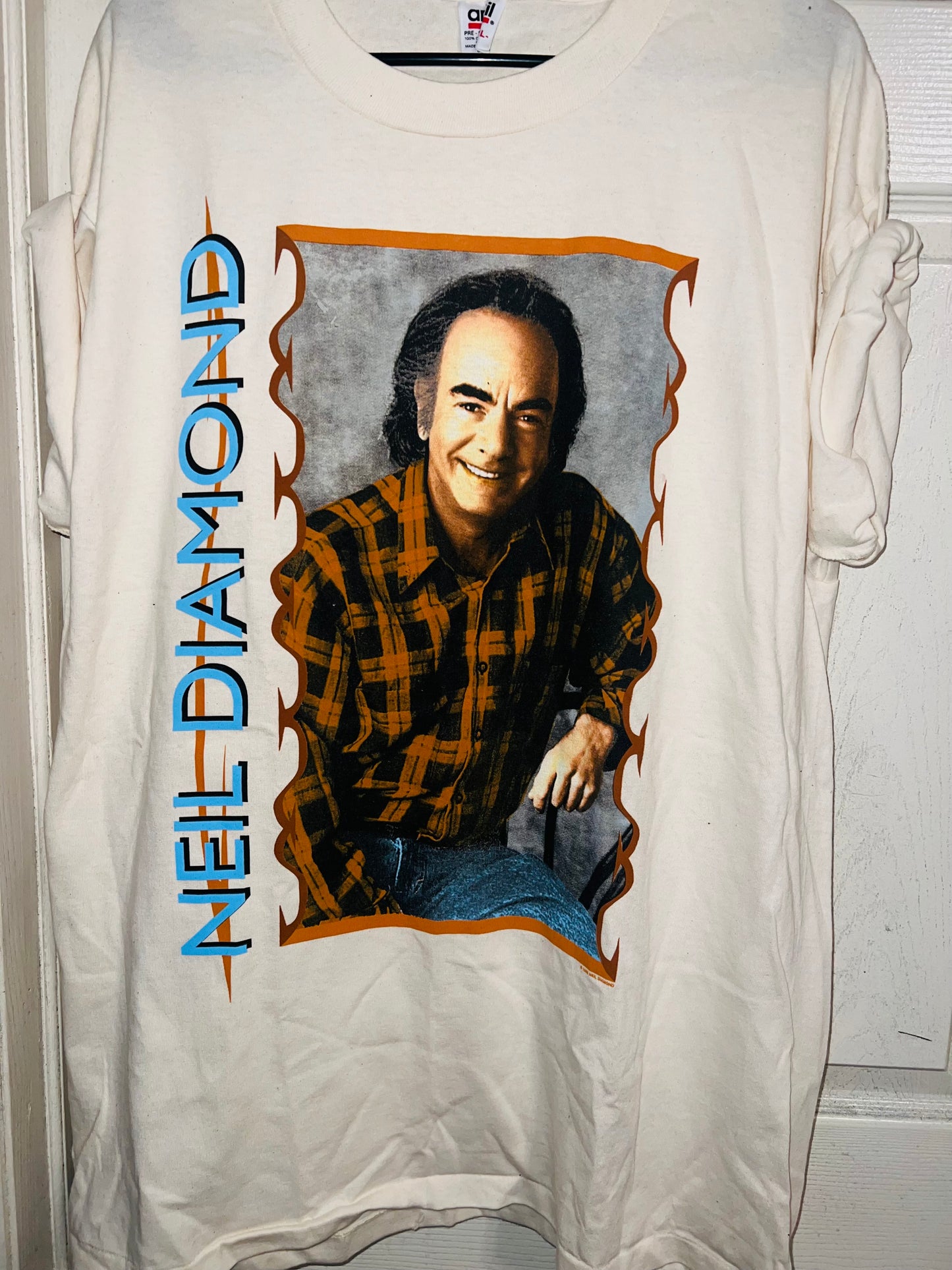 Neil Diamond Double Sided Vintage Oversized Distressed Tee