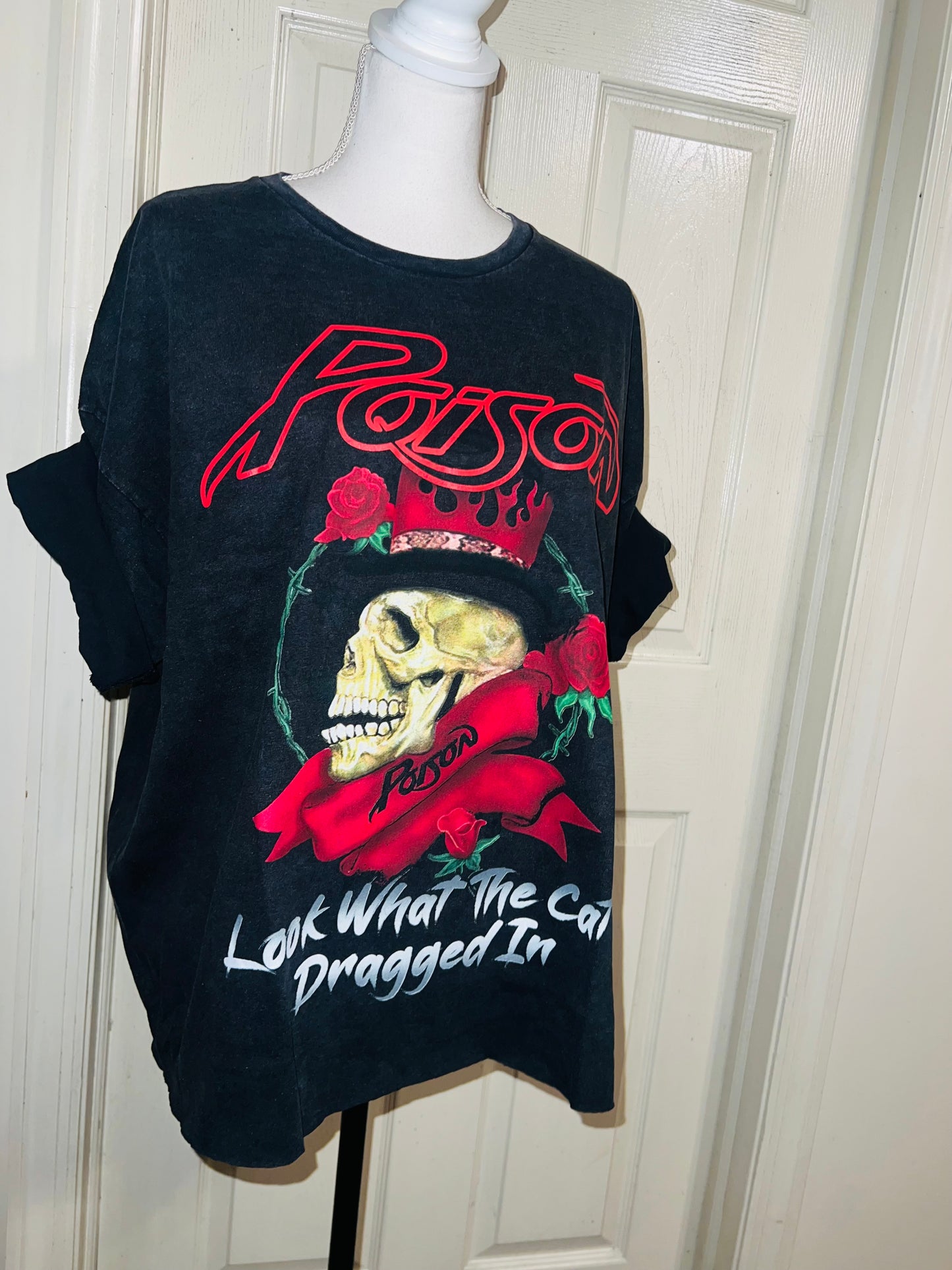 Poison Double Sided Oversized Distressed Tee