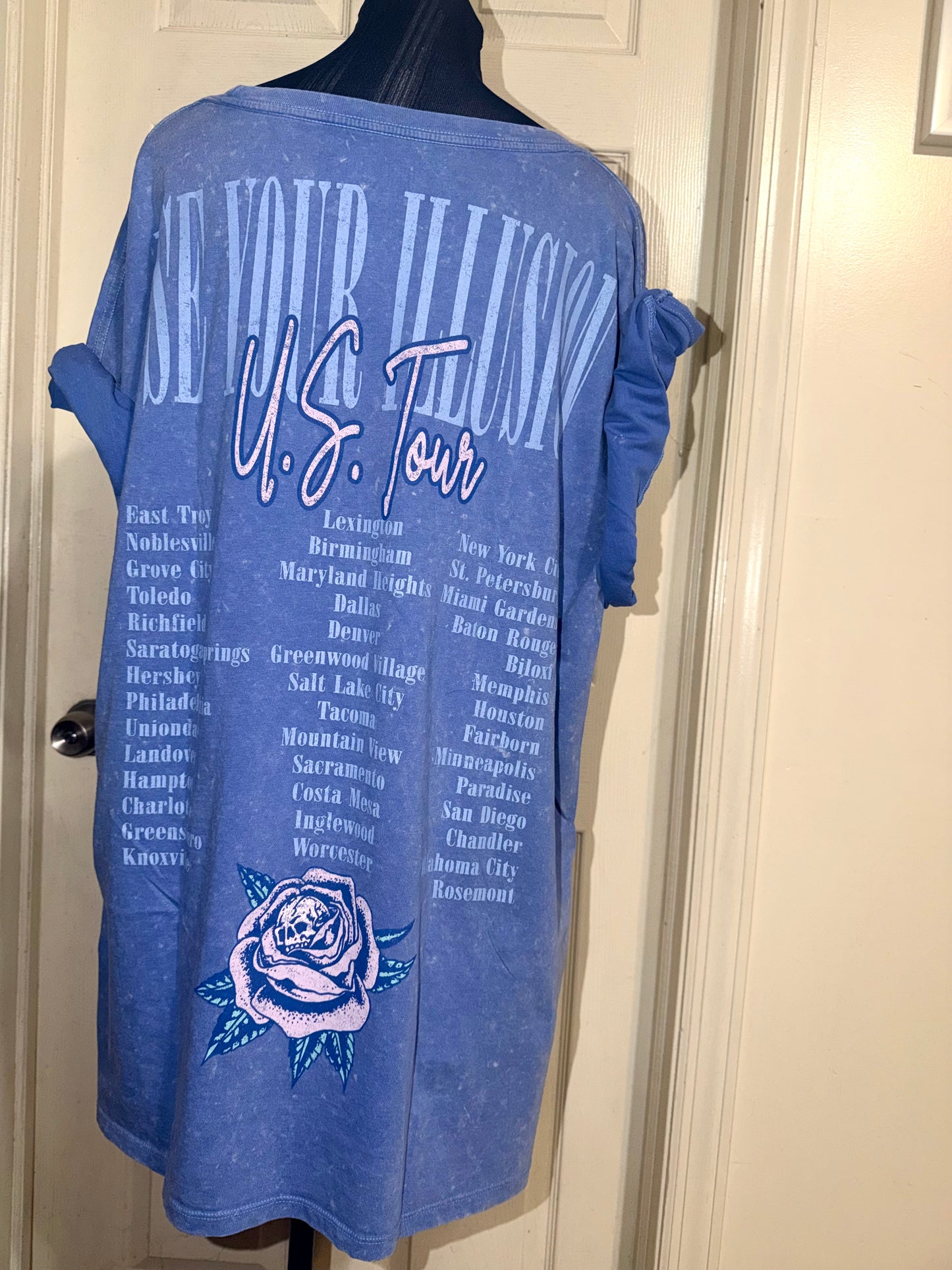 Guns N’ Roses Double Sided Oversized Distressed Tee