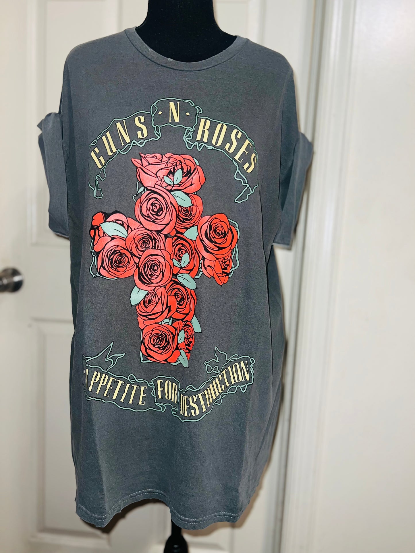 Guns n Roses Oversized Distressed Tee