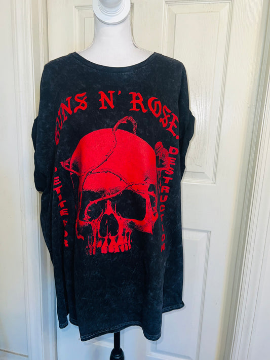 Guns N’ Roses Oversized Distressed Tee