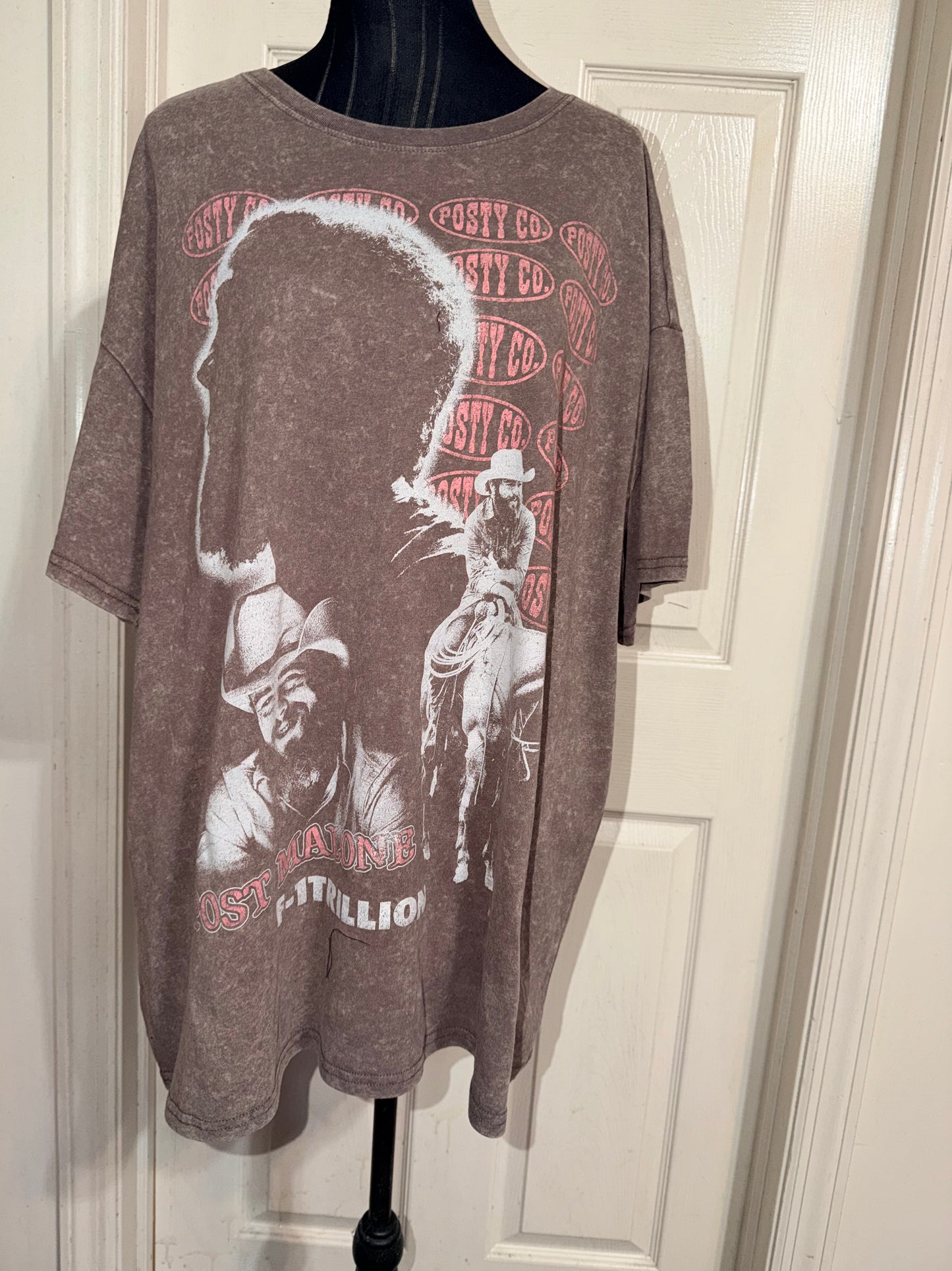 Post Malone Double Sided Oversized Distressed Tee