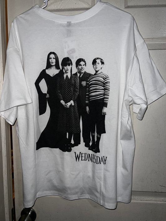 “Today was torture” Wednesday/The Addams Family Oversized Distressed Tee