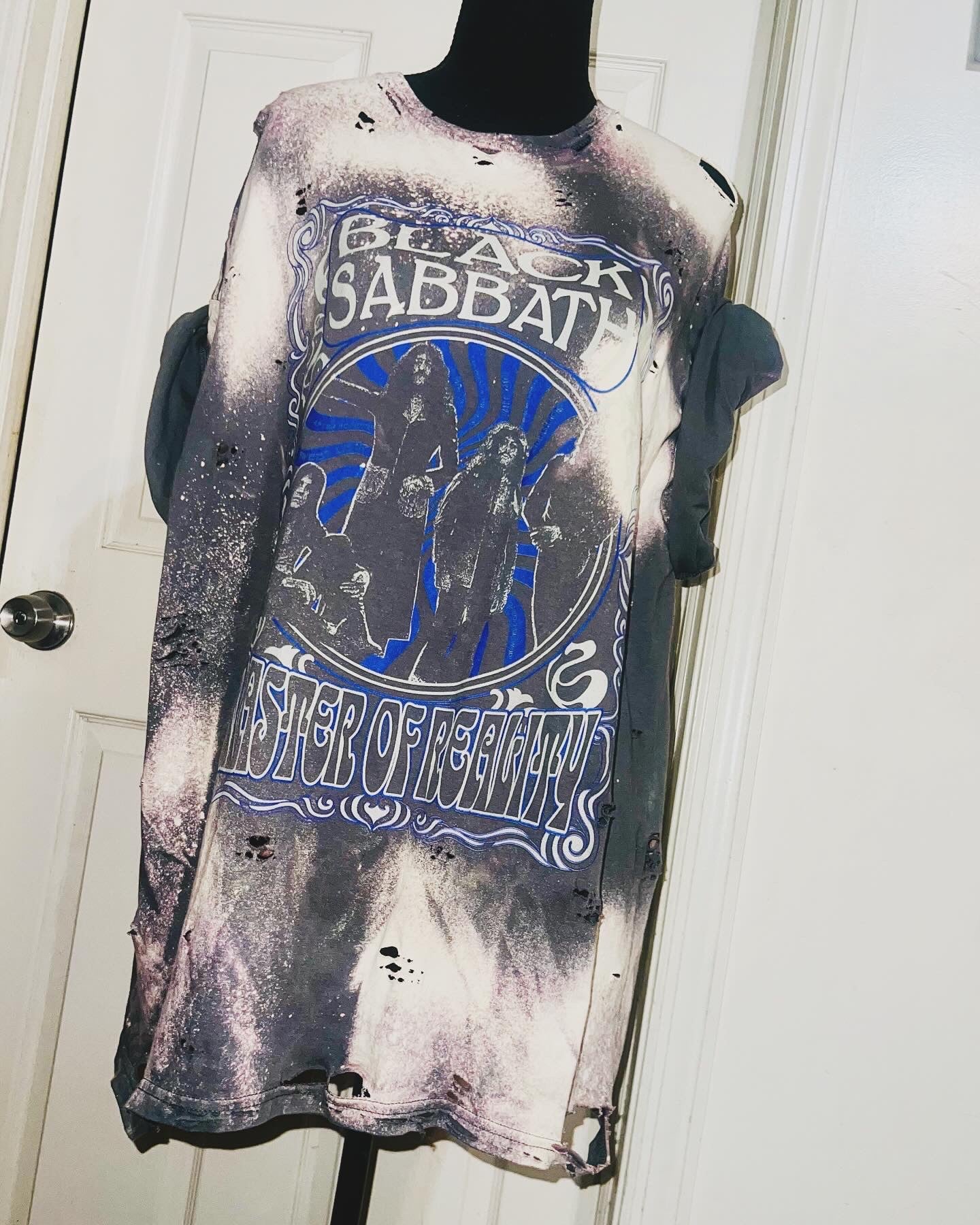 Black Sabbath Oversized Distressed Tee