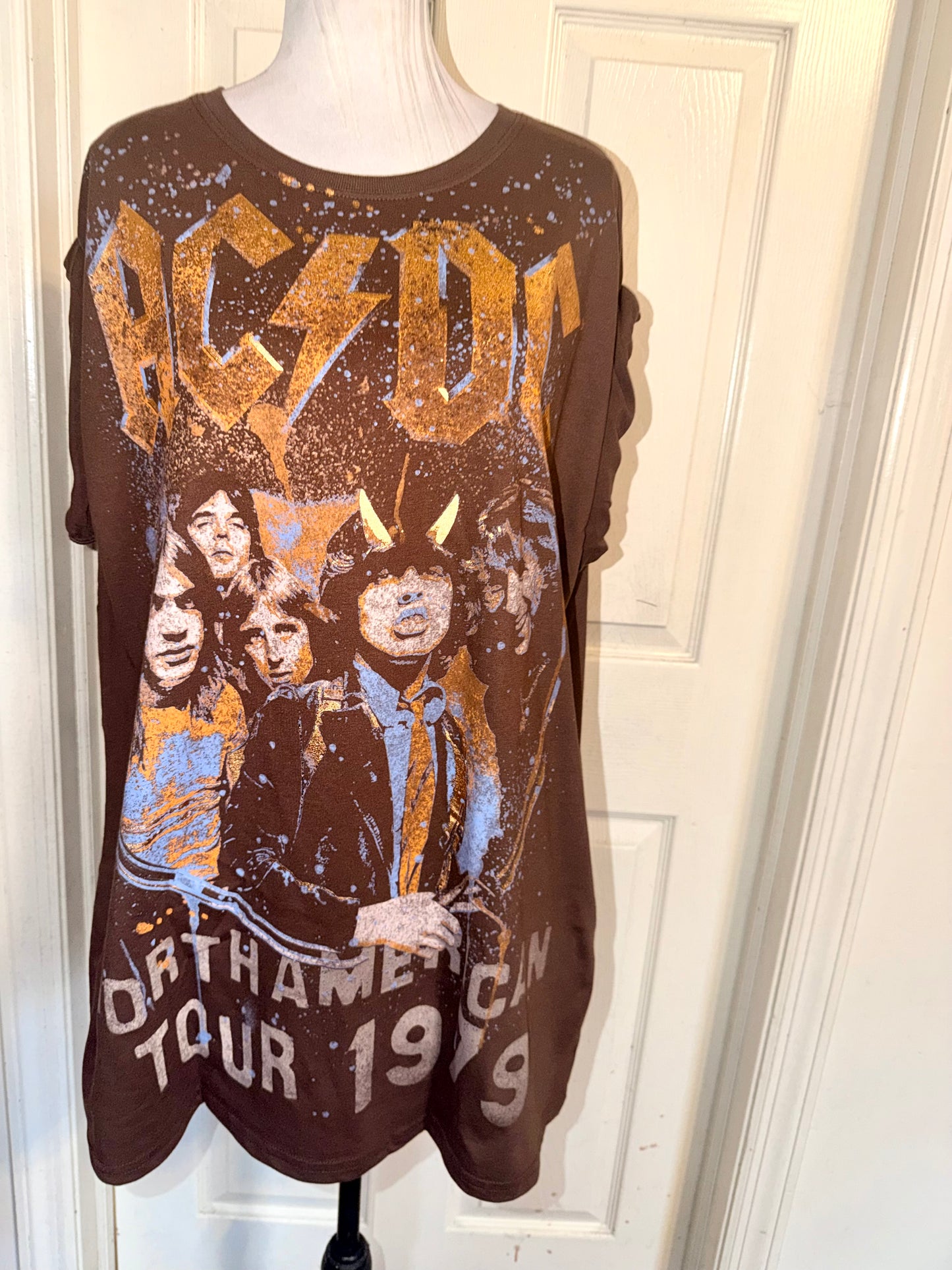 AC/DC Double Sides Oversized Tee