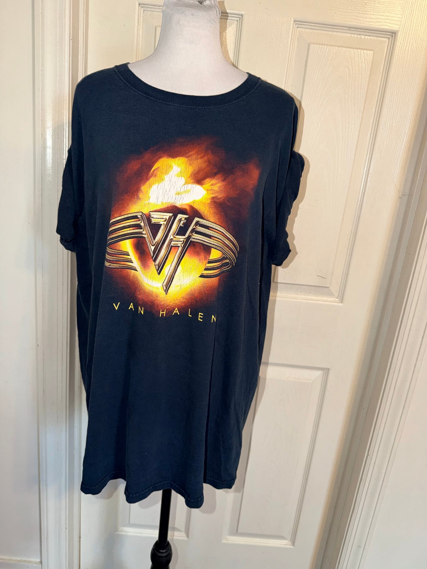 Van Halen Vintage Double Sided Oversized Distressed Tee
