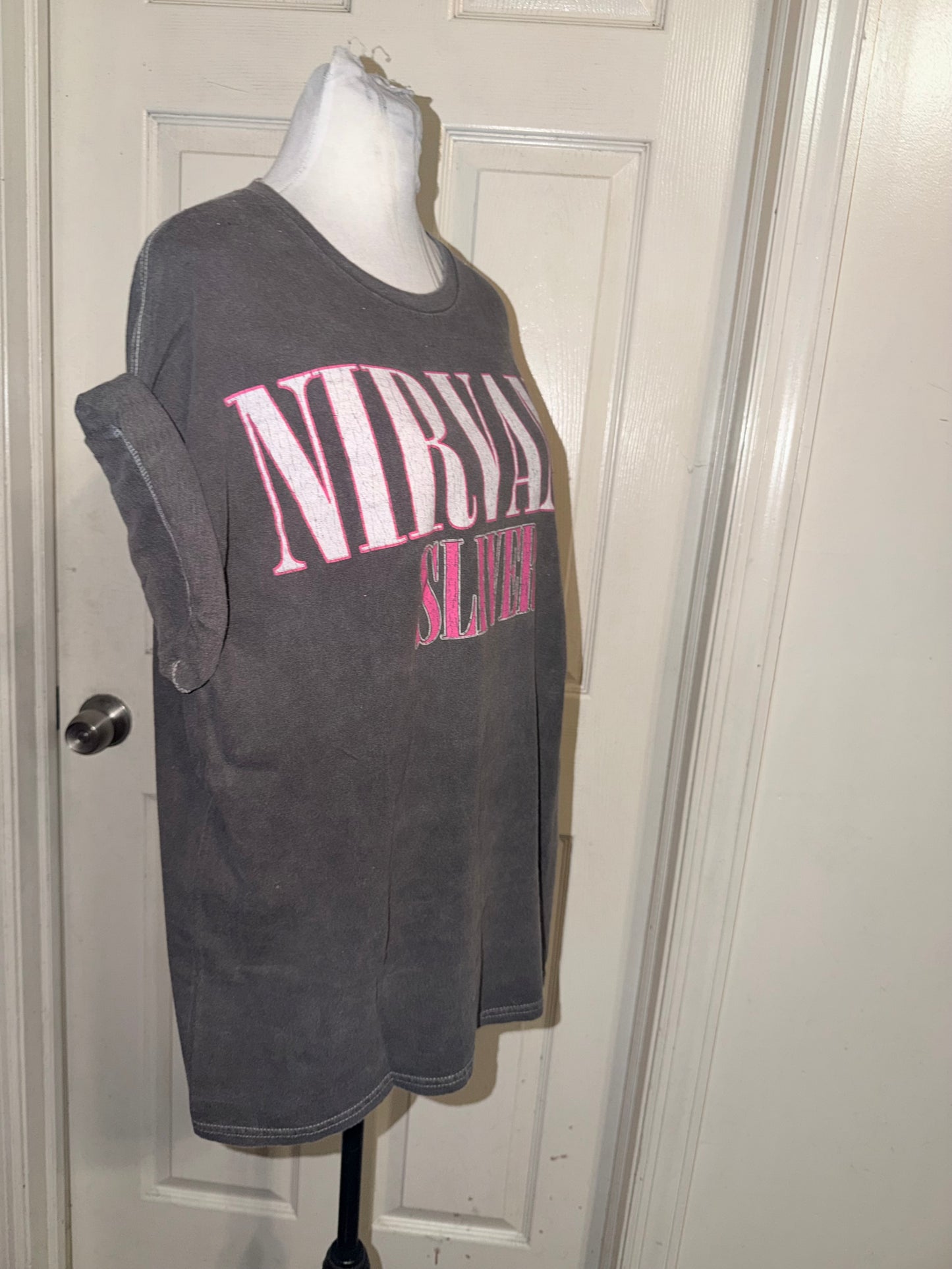 Nirvana Double Sided Oversized Distressed Tee (Copy)