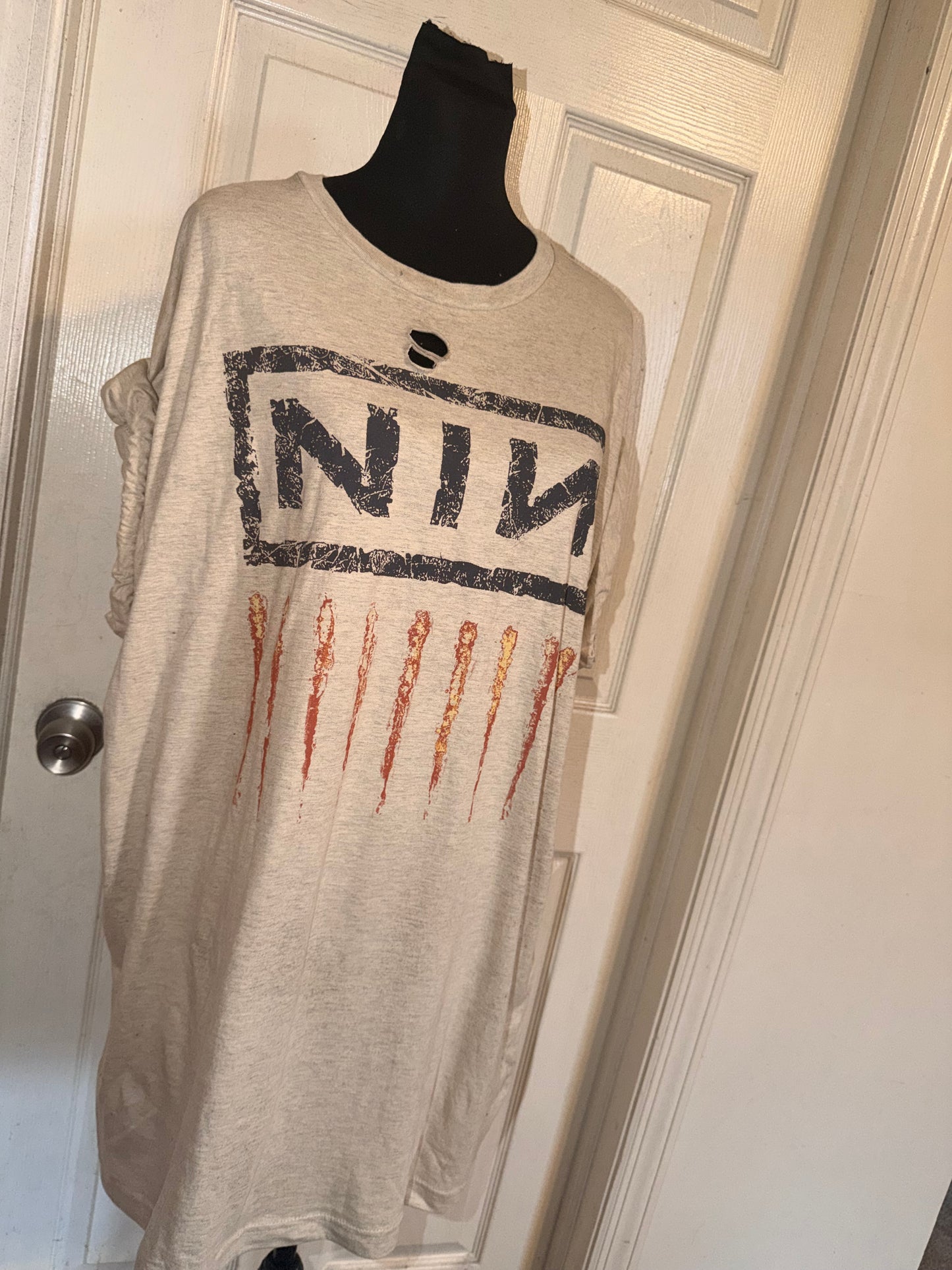 Nine Inch Nails Oversized Distressed Tee